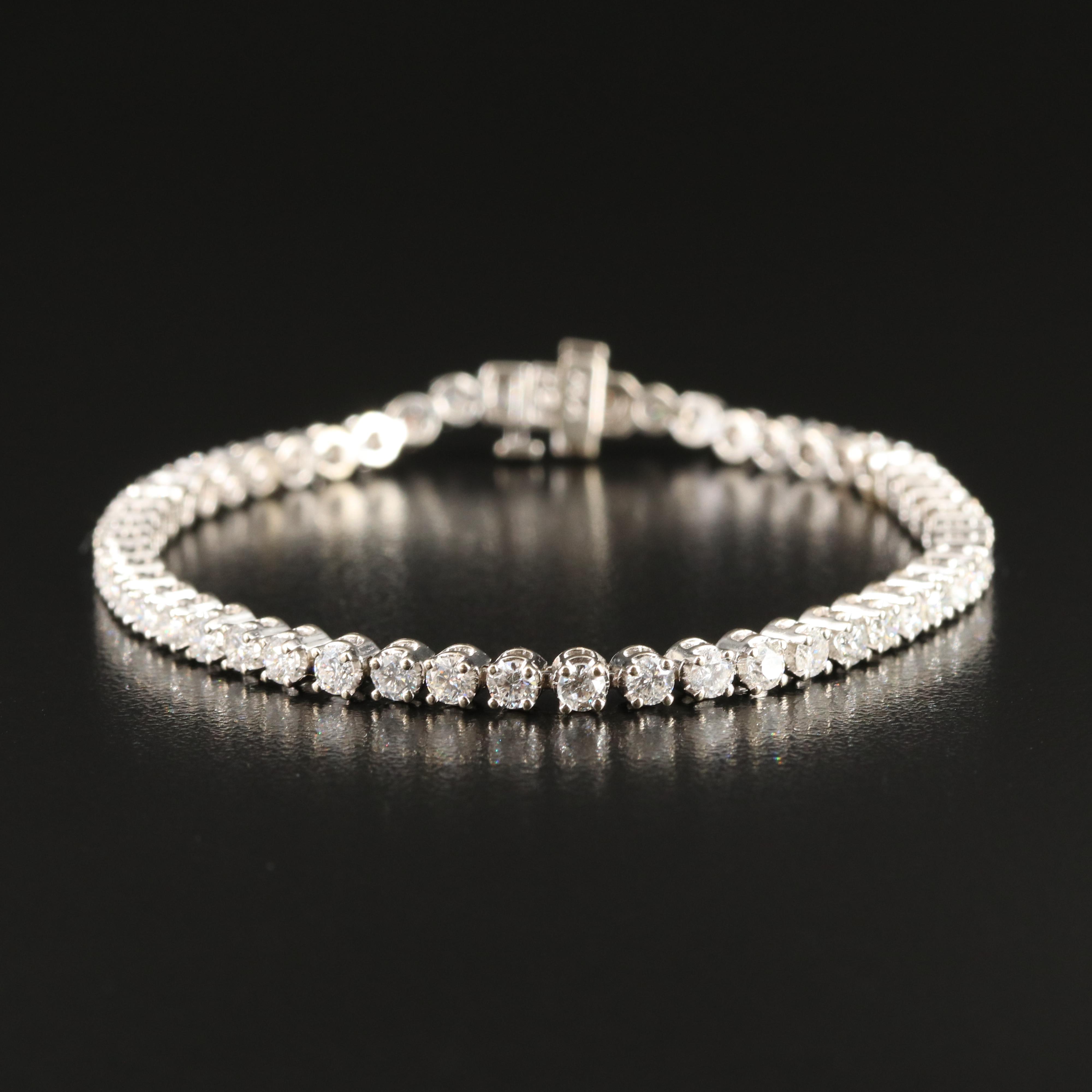 14K 4.15 CTW Diamond Line Bracelet