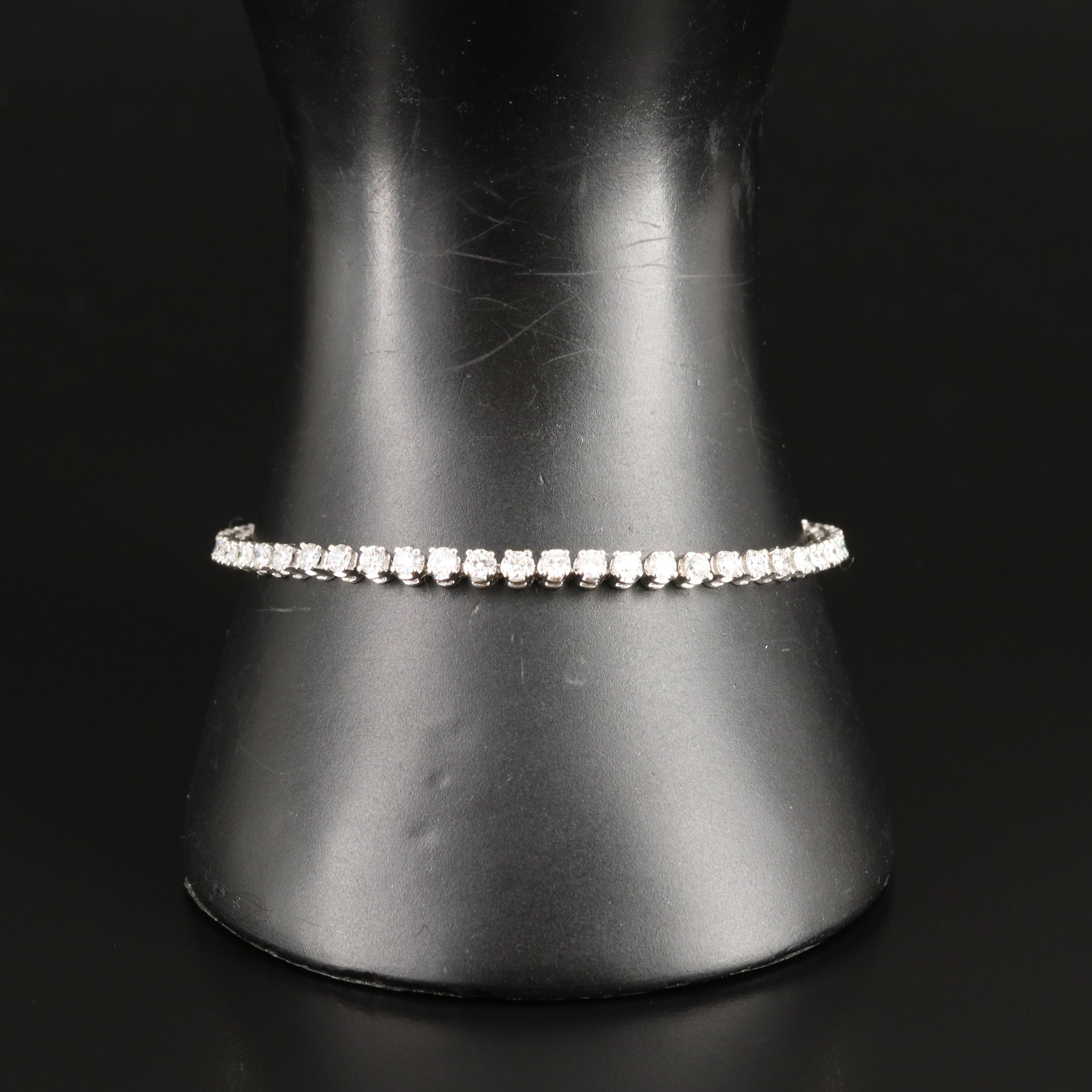 14K 4.15 CTW Diamond Line Bracelet