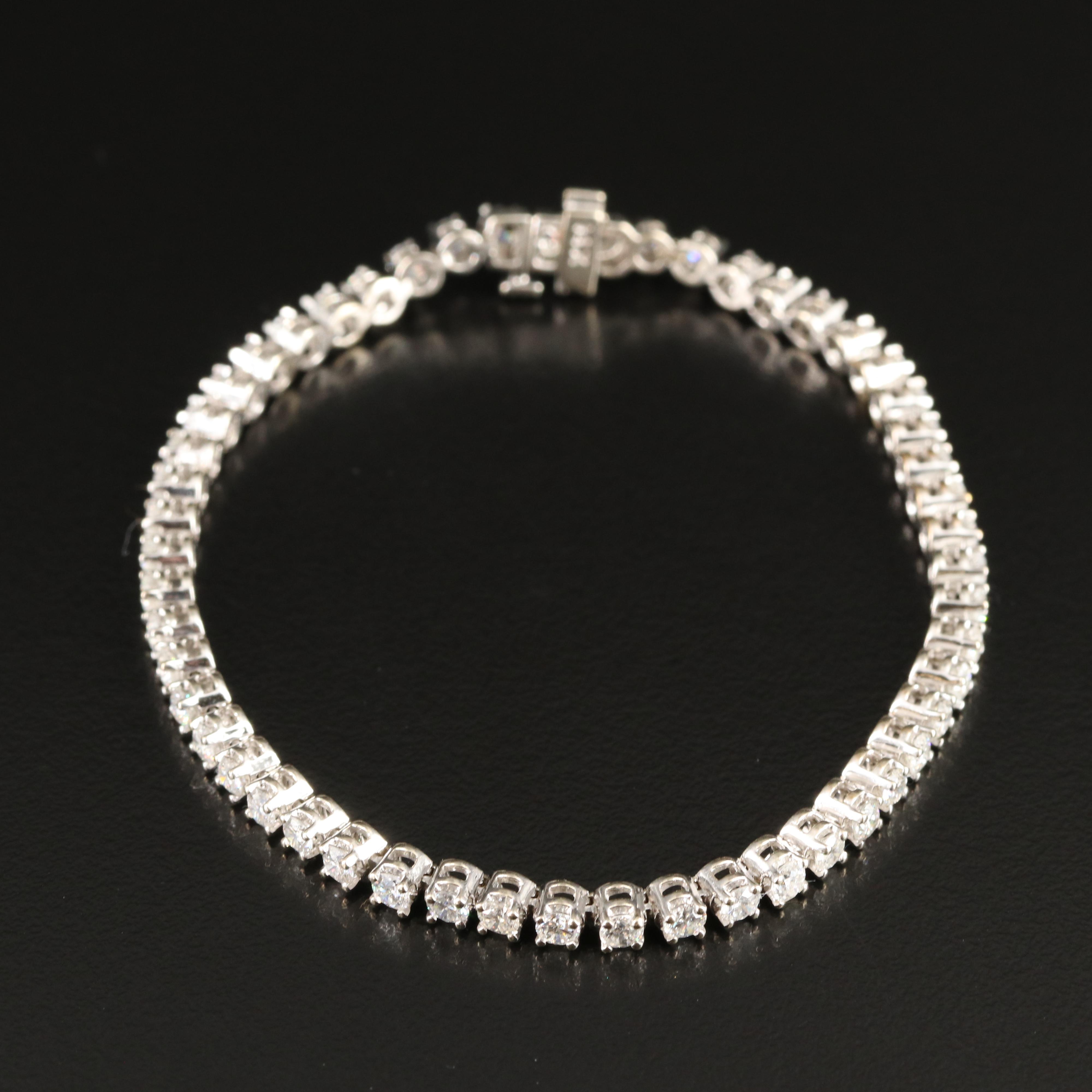 14K 4.15 CTW Diamond Line Bracelet