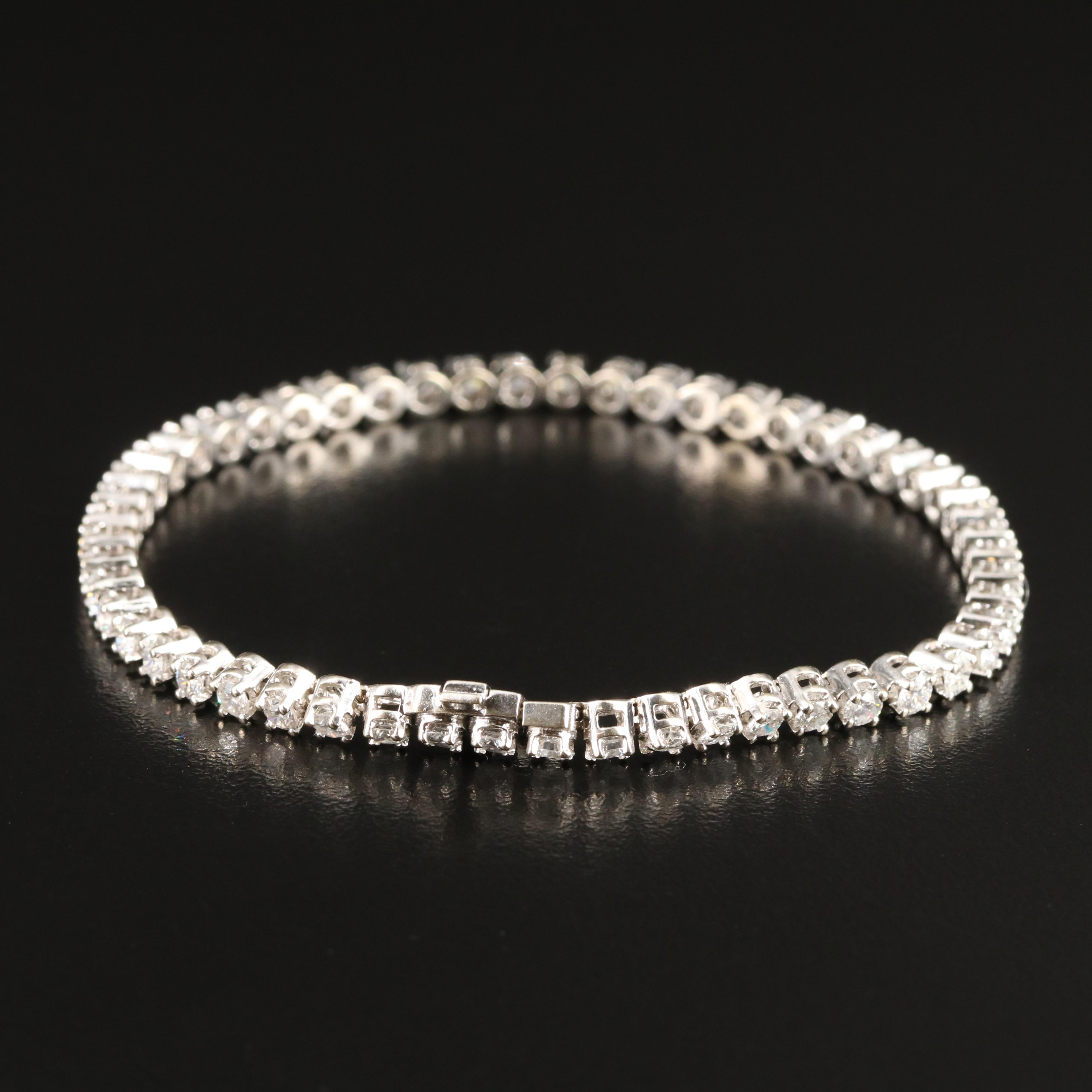 14K 4.15 CTW Diamond Line Bracelet