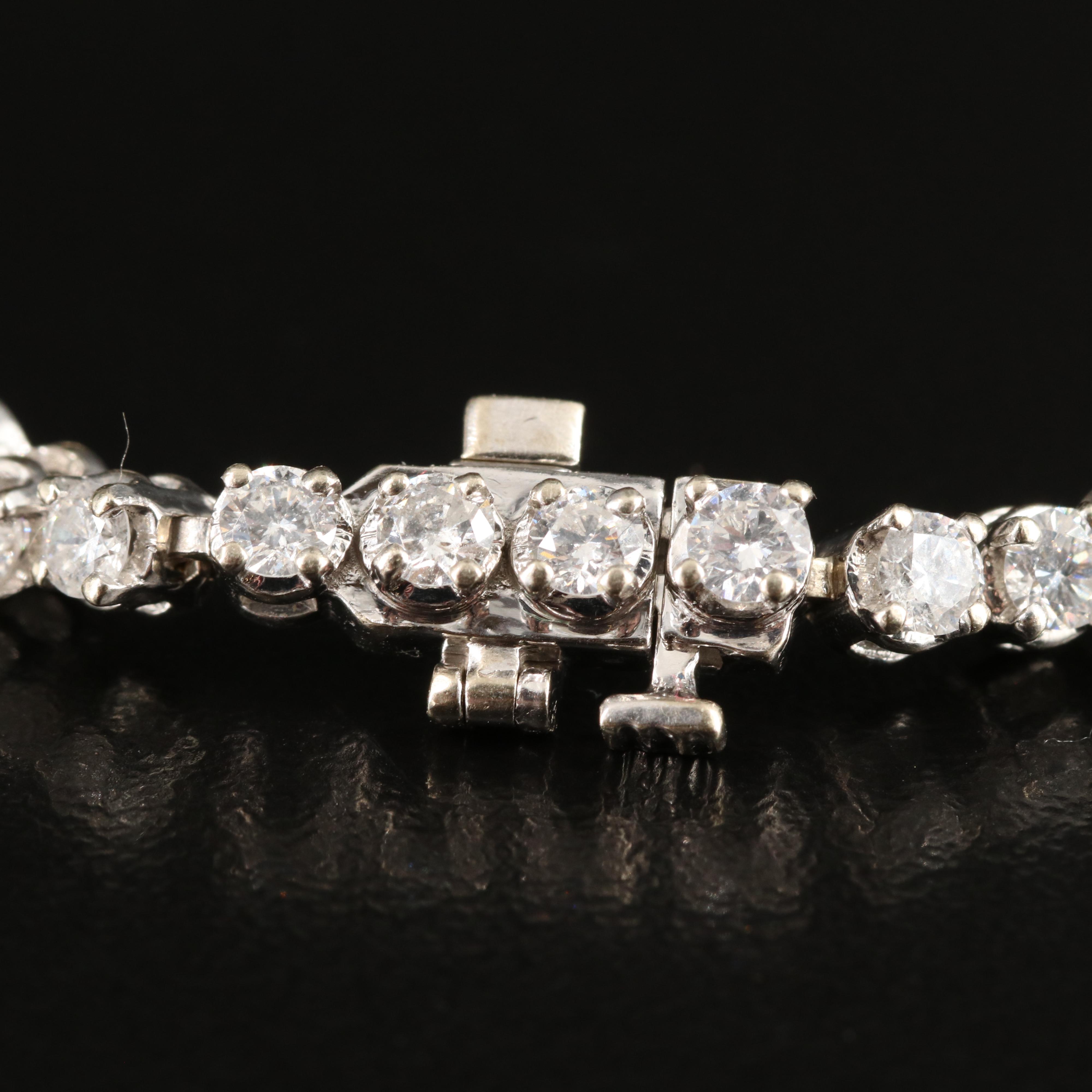 14K 4.15 CTW Diamond Line Bracelet