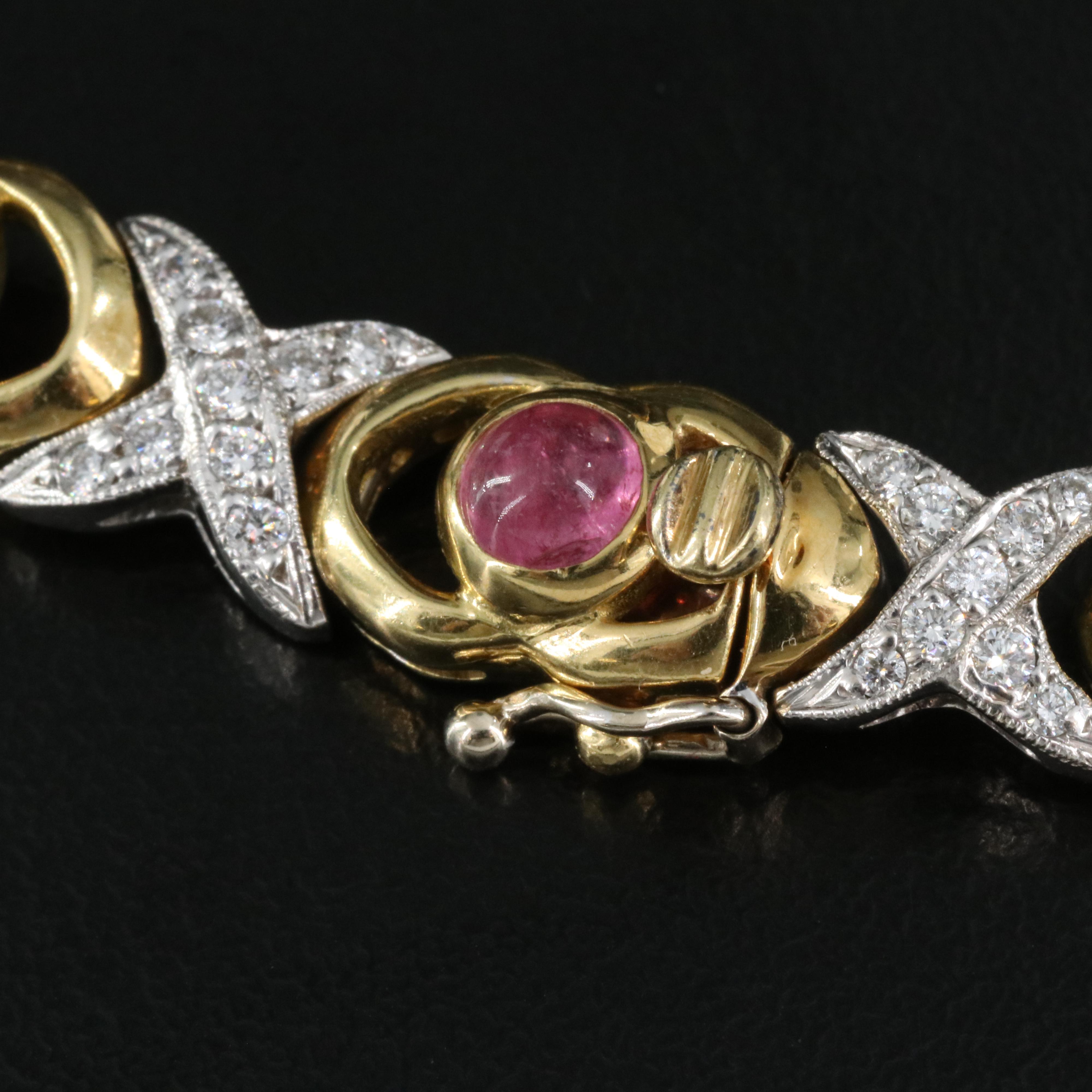 Rudolf Friedmann 18K 2.11 CTW Diamond, Tourmaline, Amethyst, Aquamarine Choker