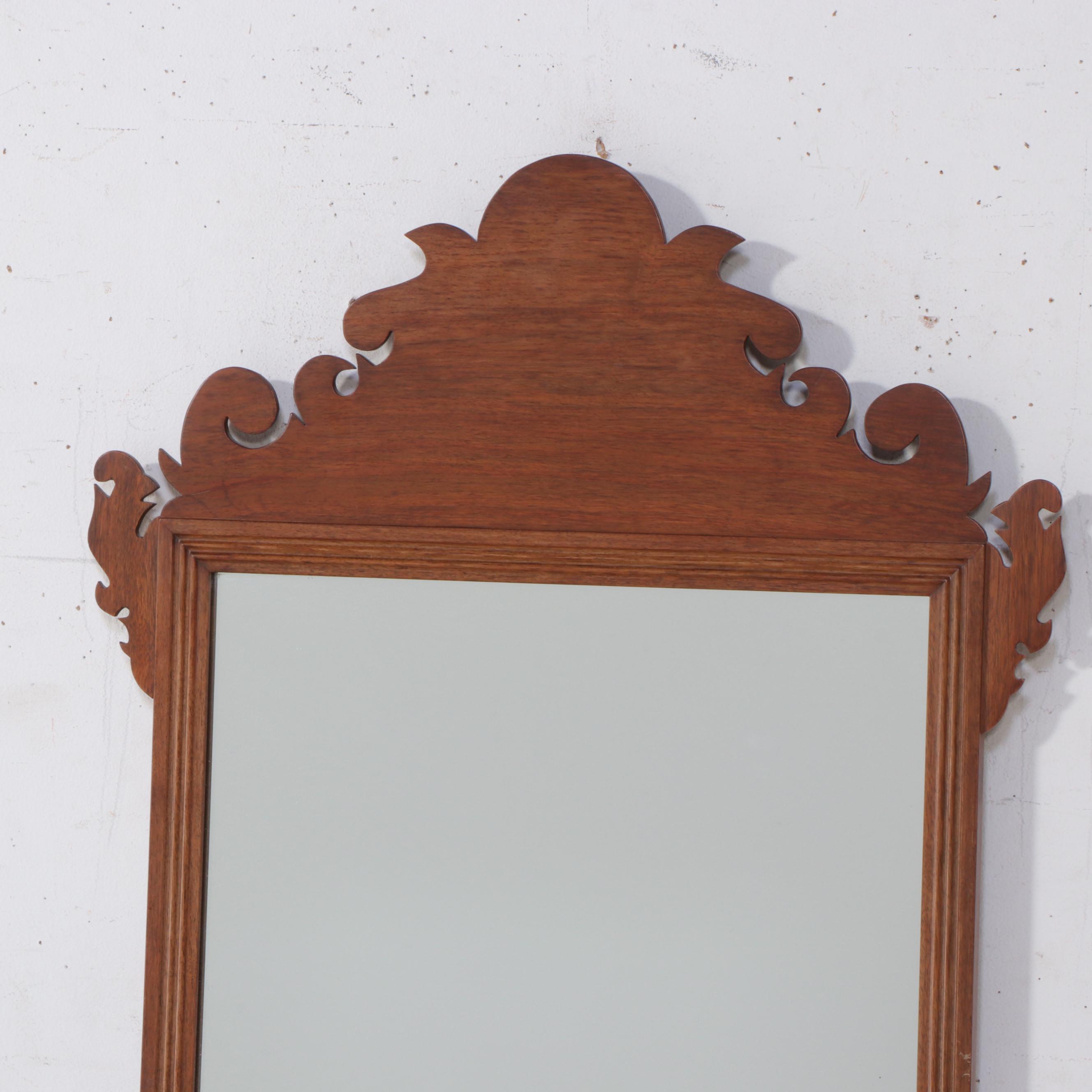 Chippendale Style Wooden Mirror, Early to Mid-20th Century