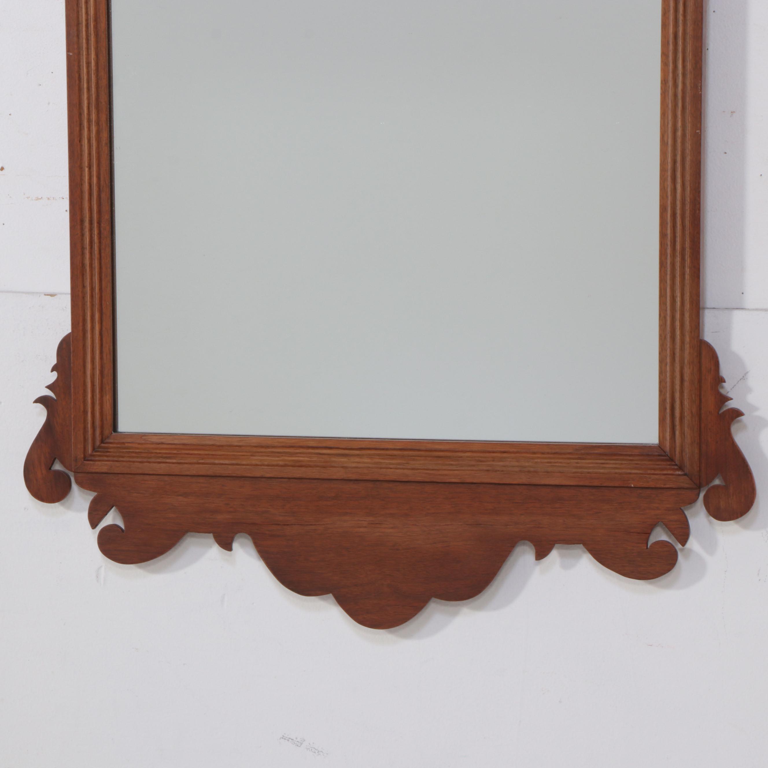 Chippendale Style Wooden Mirror, Early to Mid-20th Century