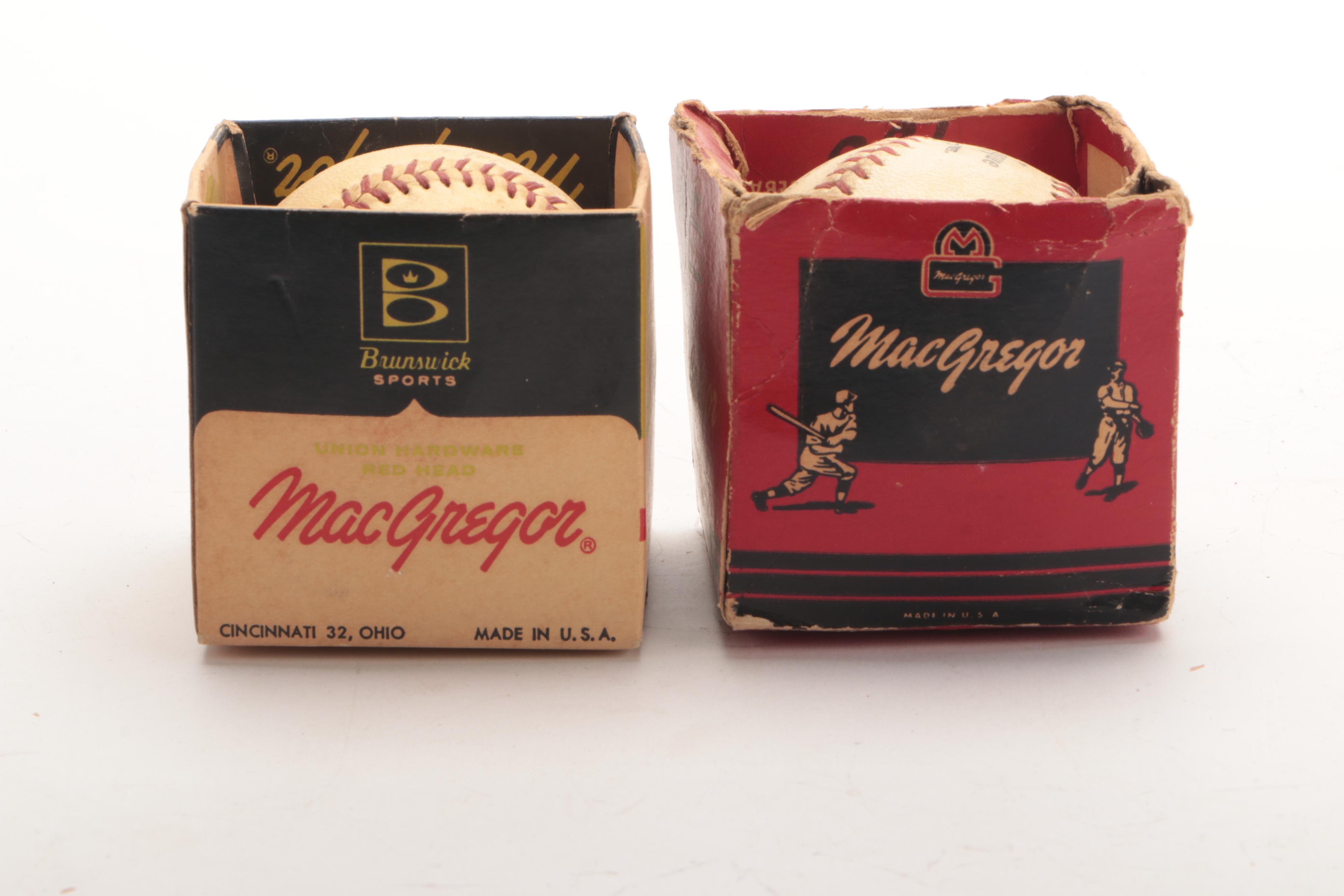 1958 Topps Baseball Cards and Spalding "Warren Giles" National League Baseballs