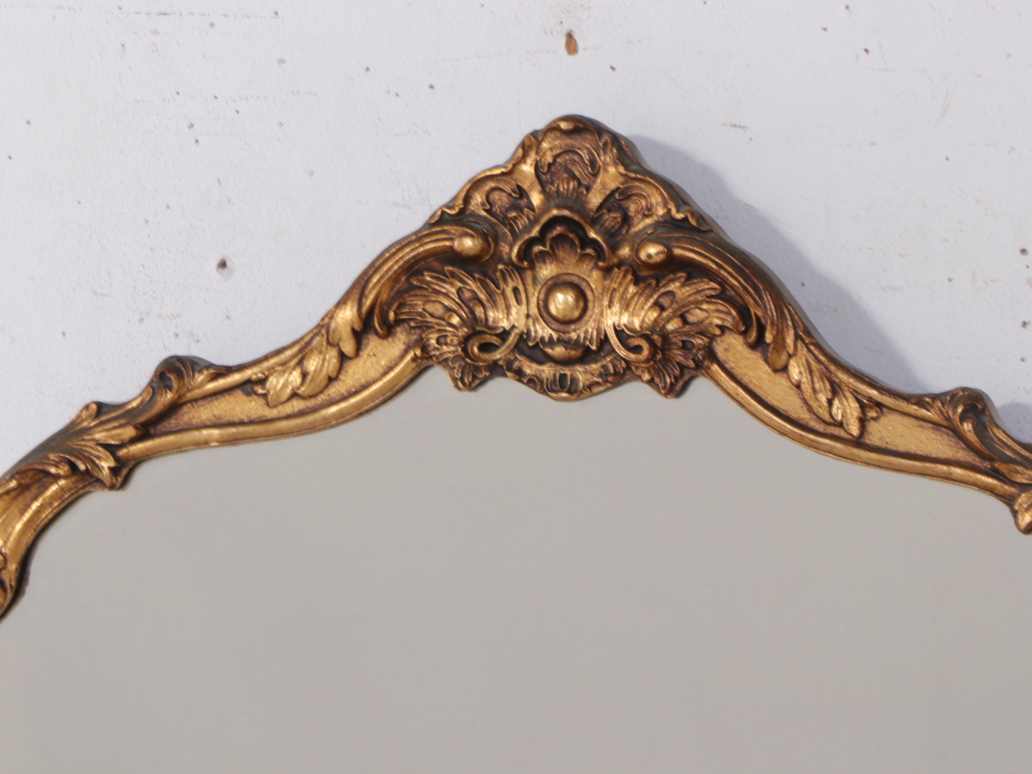 H. Lieber Company Baroque Style Gilt Composition Wall Mirror