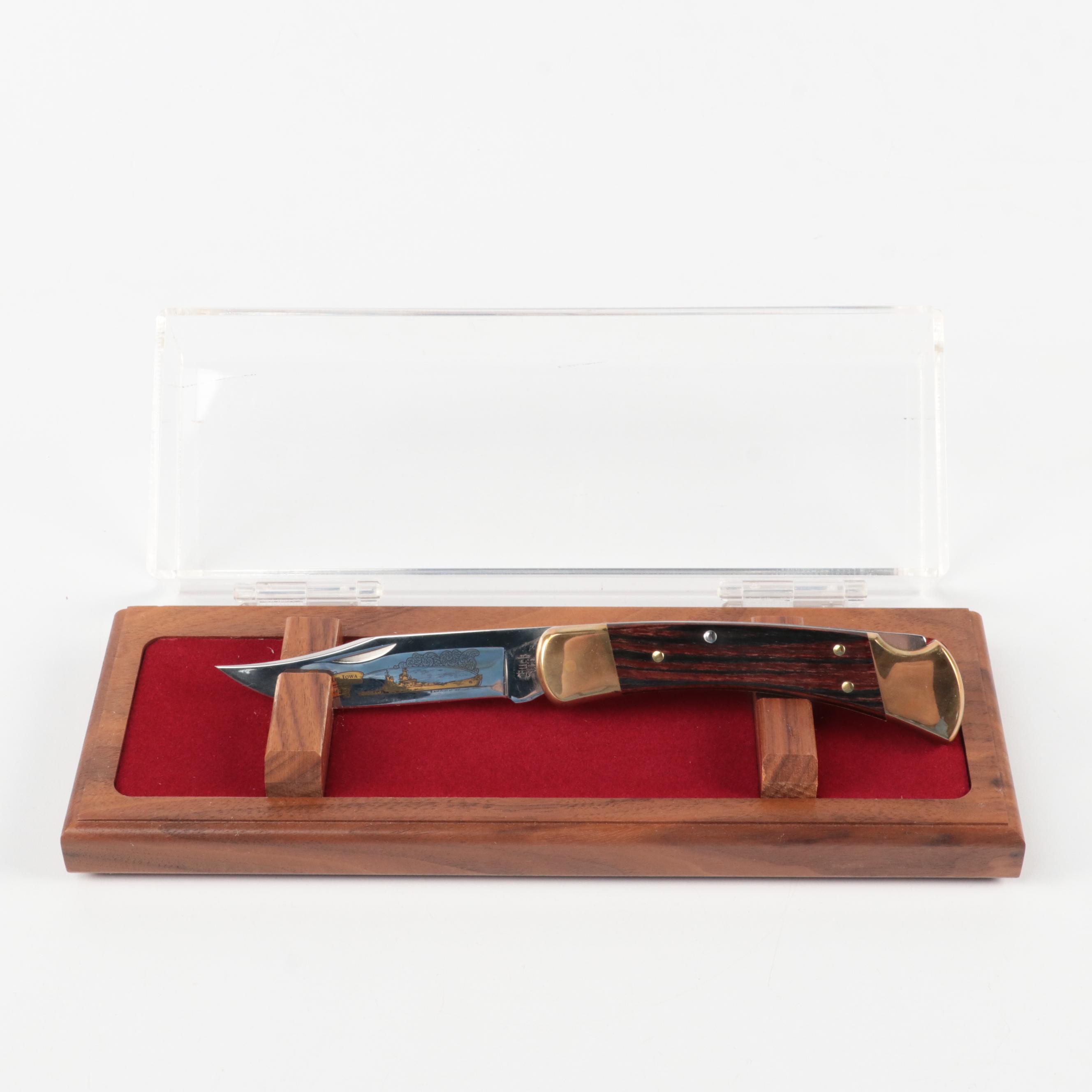 Buck U. S. S. Battleship Iowa Limited Edition Folding Knife