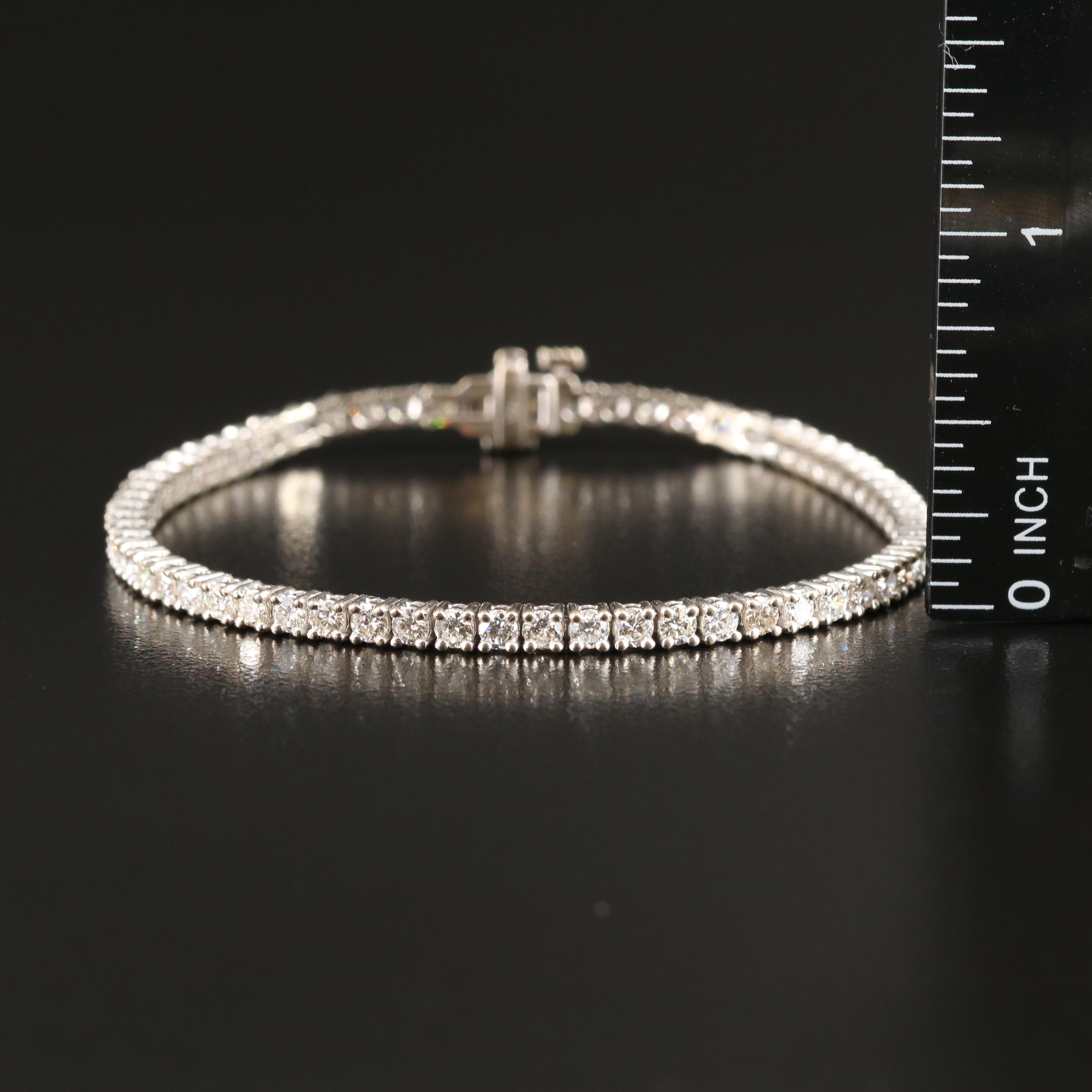 14K 4.09 CTW Diamond Line Bracelet