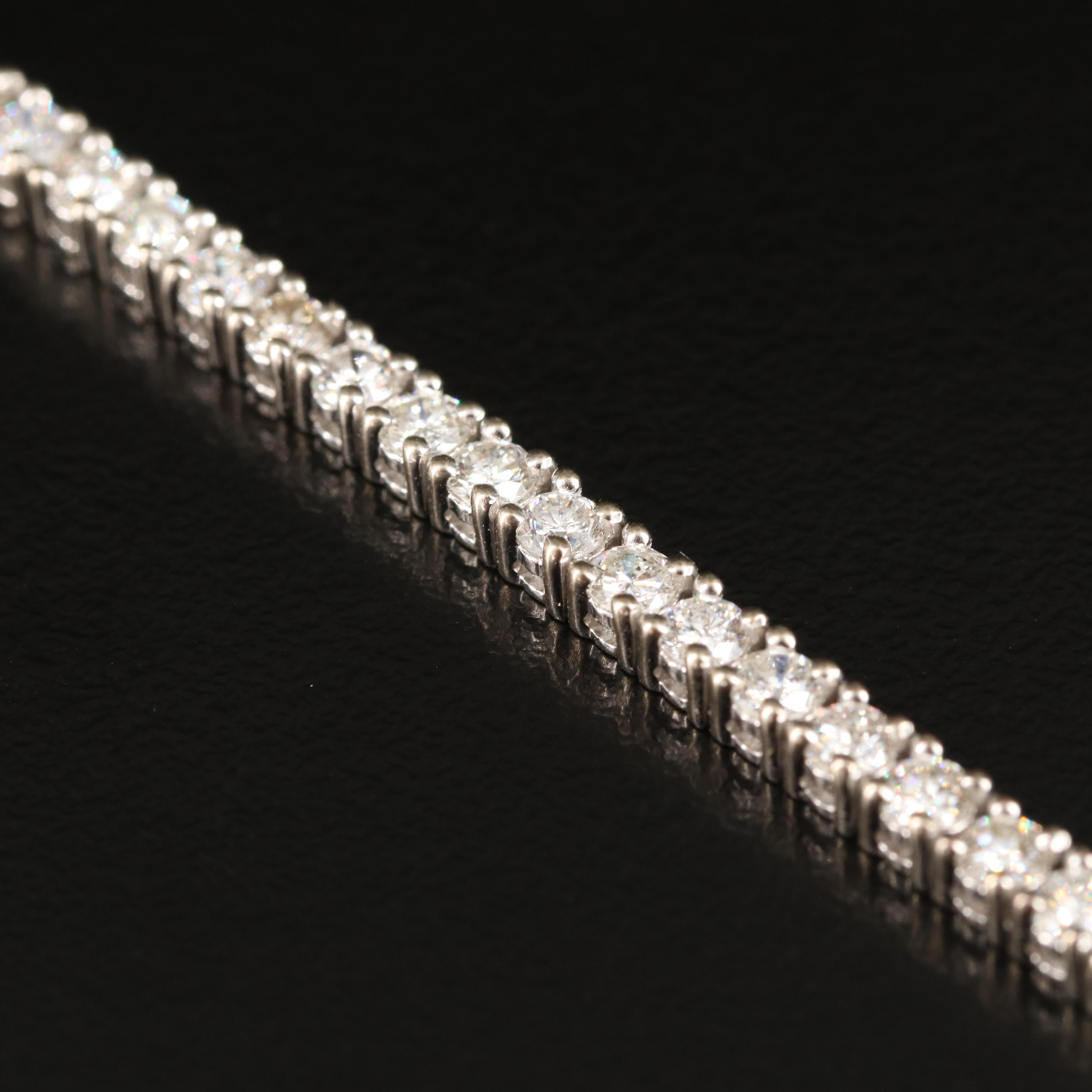 14K 4.09 CTW Diamond Line Bracelet