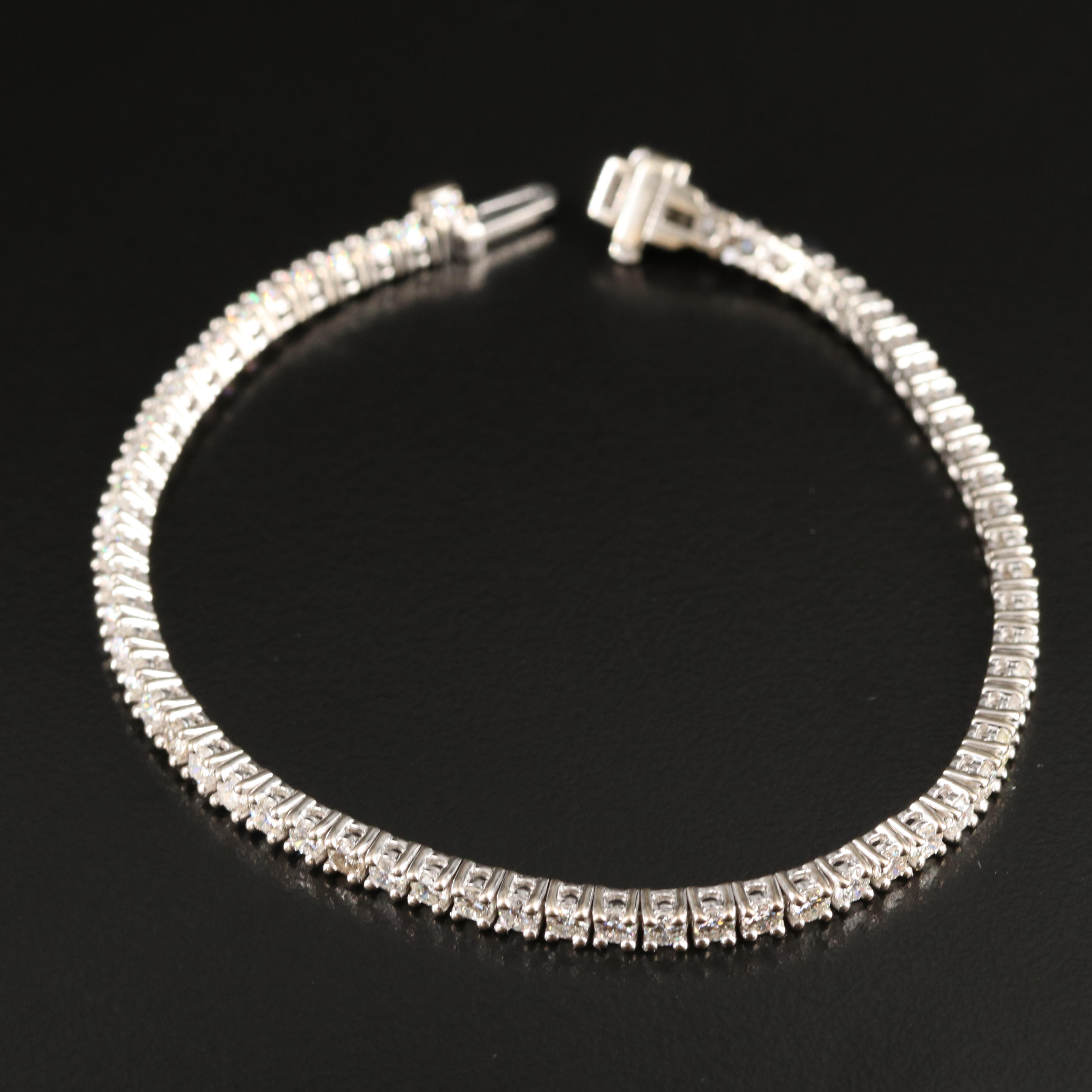14K 4.09 CTW Diamond Line Bracelet