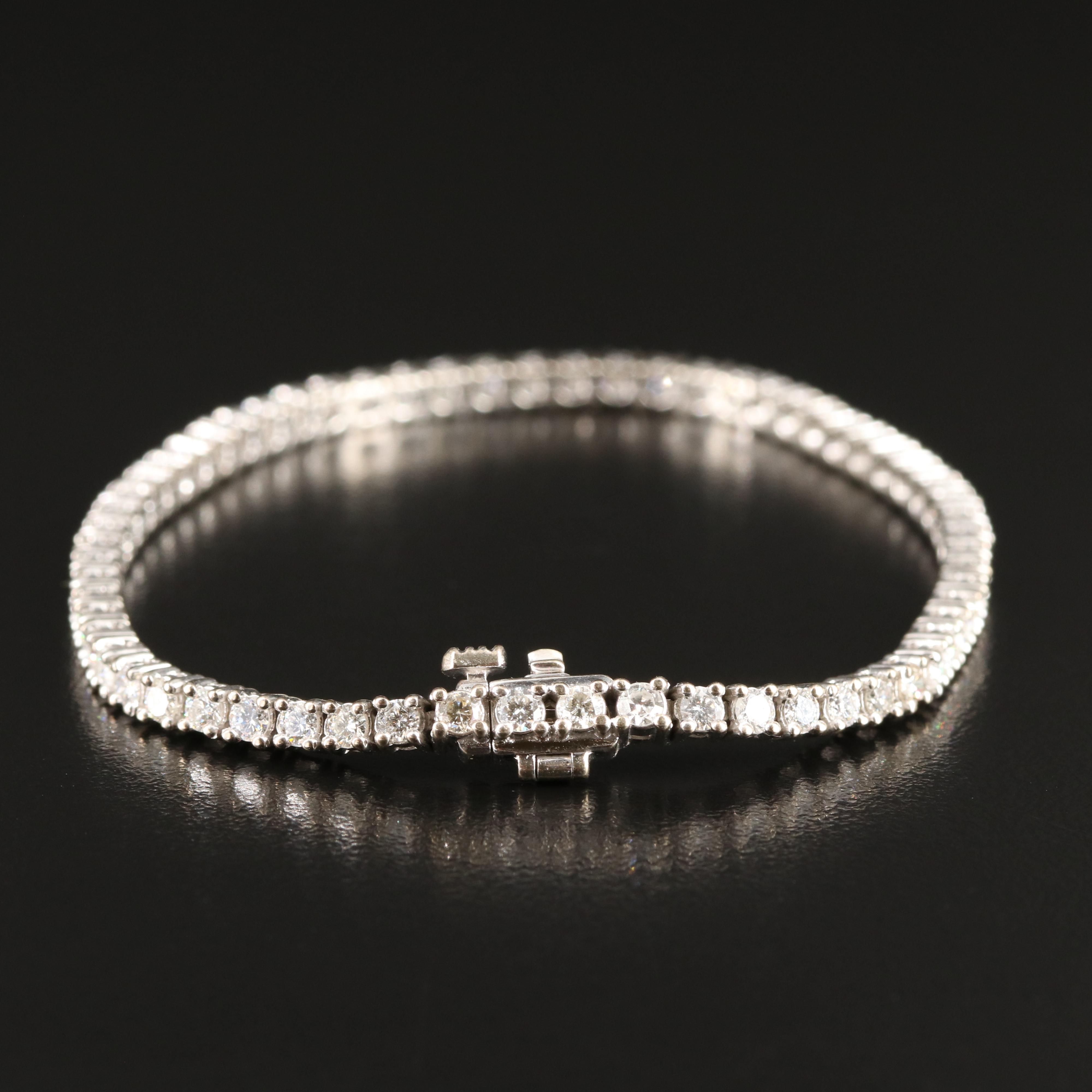 14K 4.09 CTW Diamond Line Bracelet