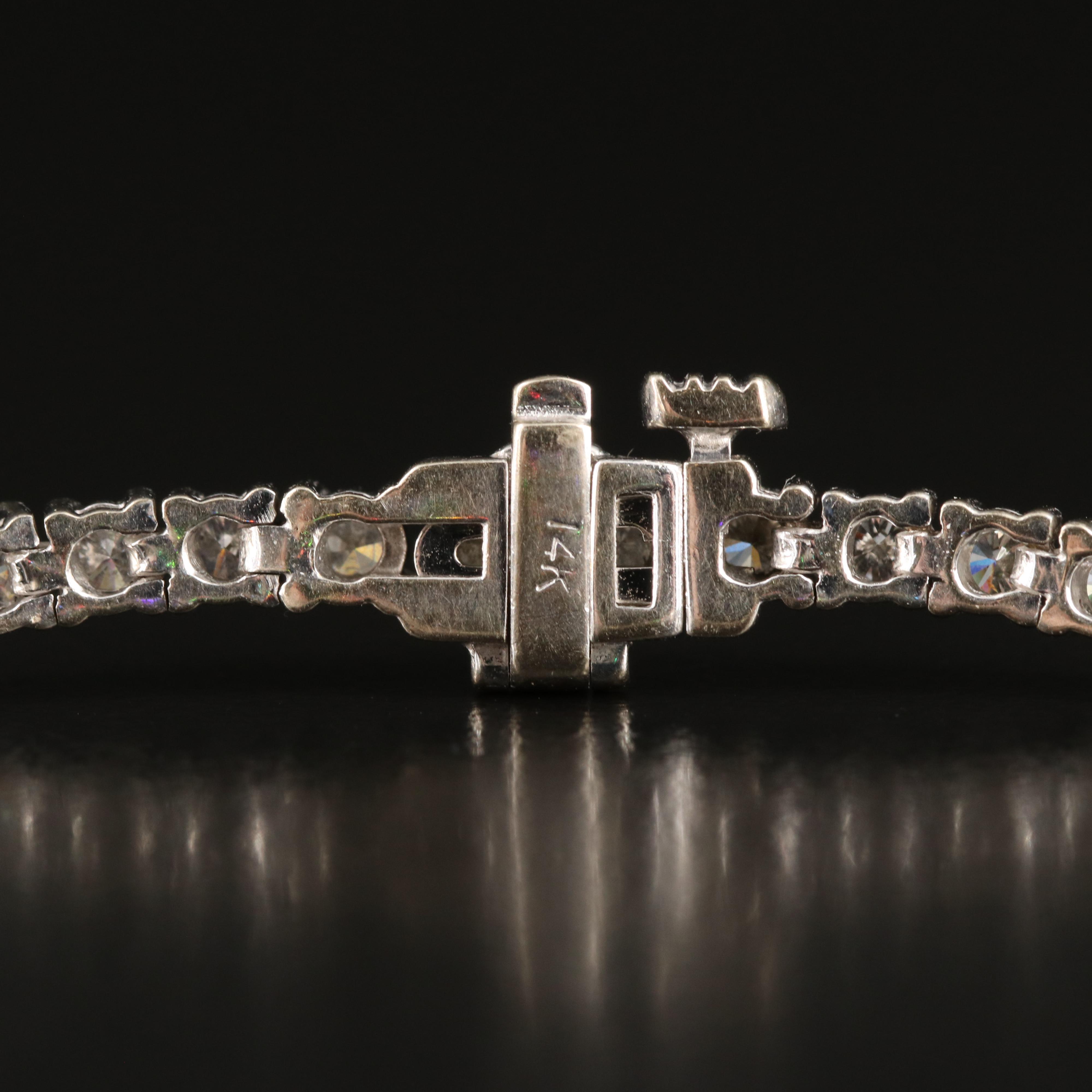 14K 4.09 CTW Diamond Line Bracelet