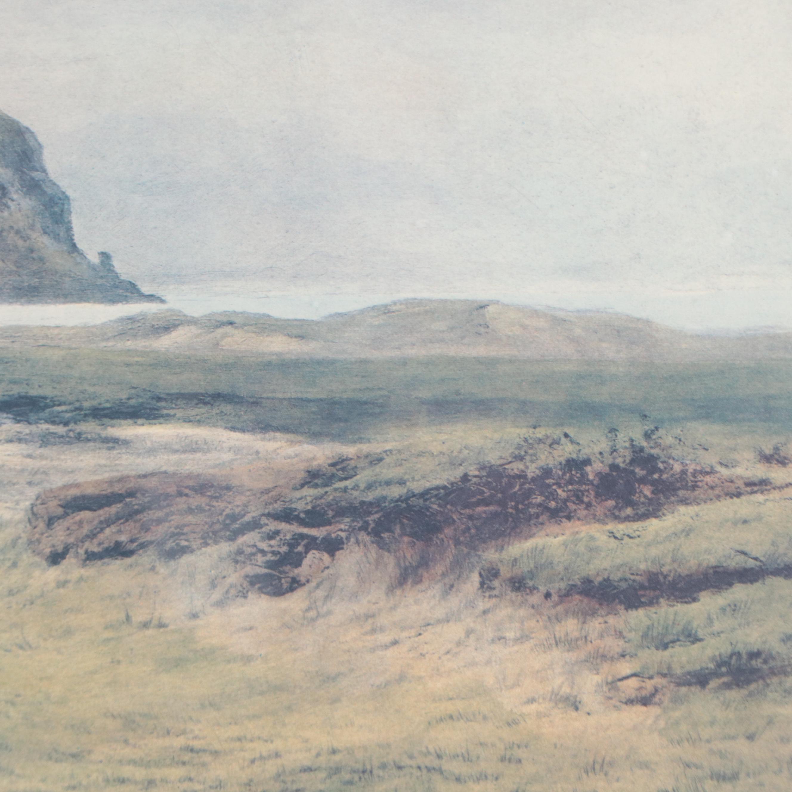 Golf Scene Offset Lithographs After Douglas Adams Including "The Putting Green"