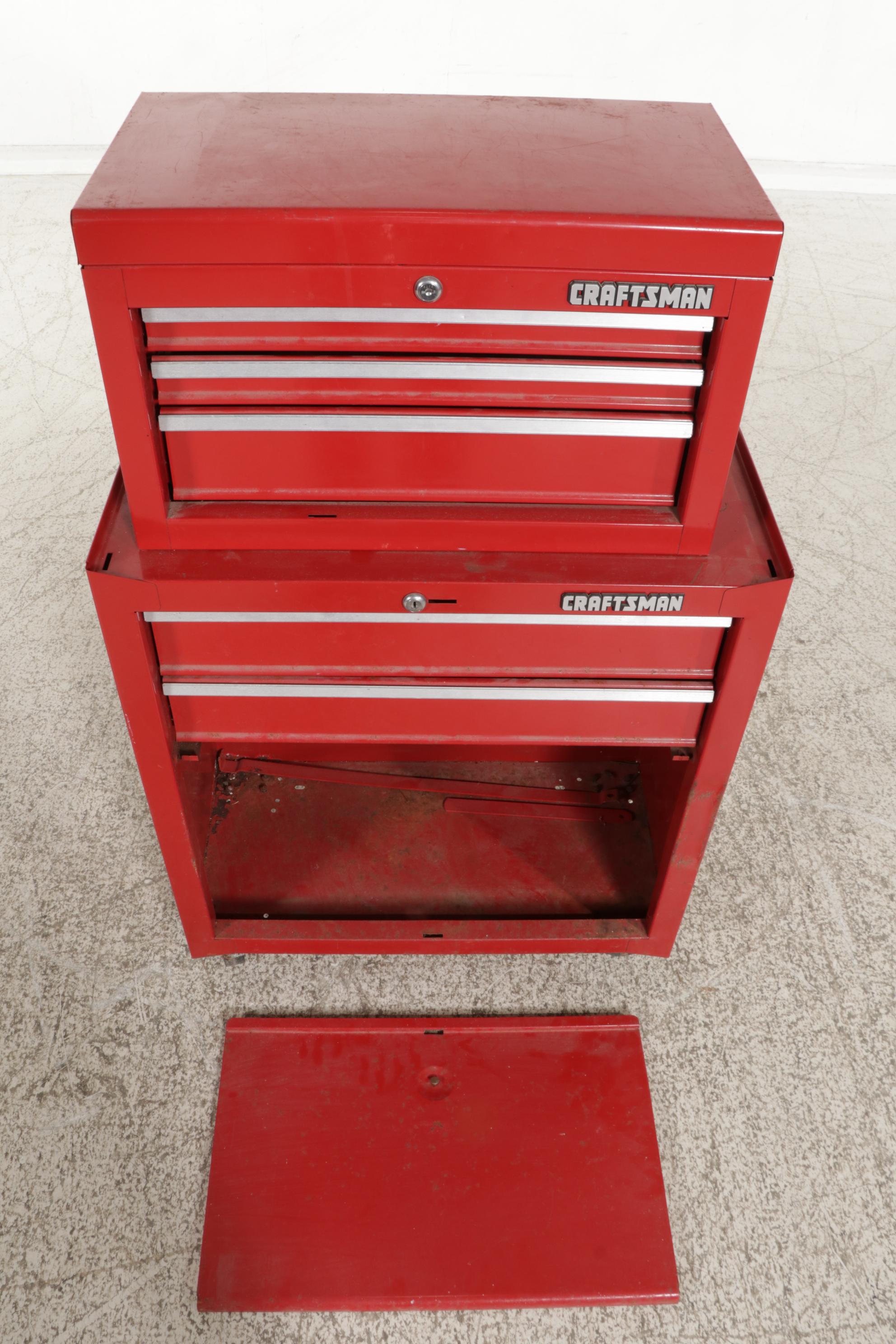 Craftsman Rolling Tool Chest on Chest, Late 20th Century