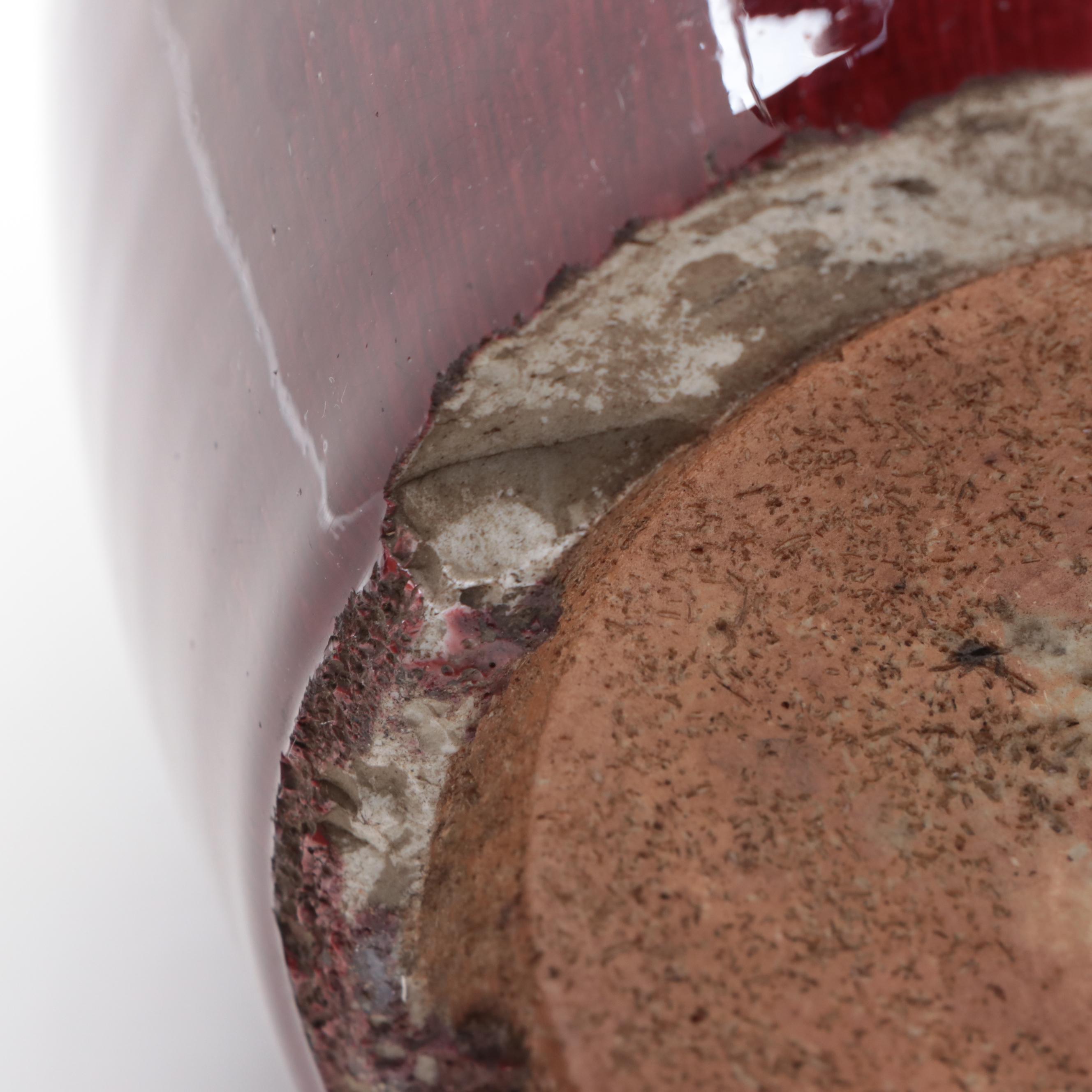 Chinese Sang de Boeuf Glazed Ceramic Melon Jar