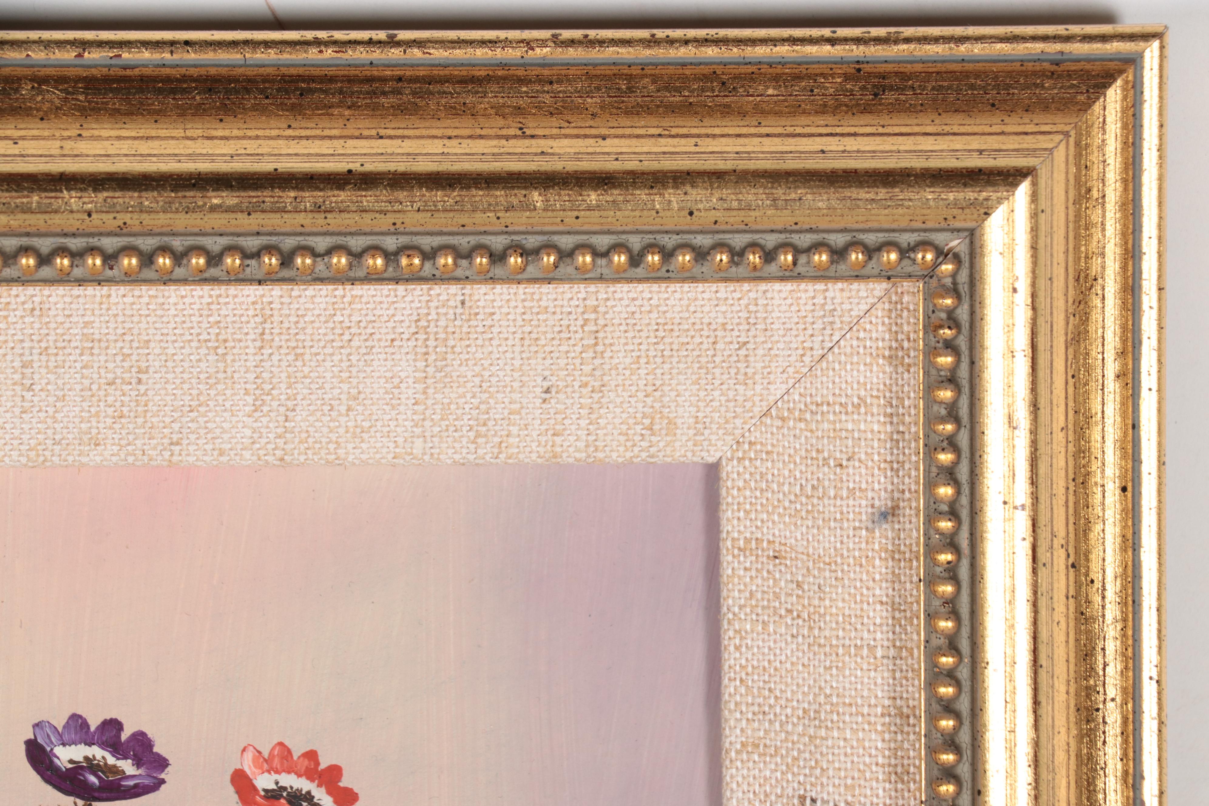 V. Weley Oil Painting of Floral Still Life