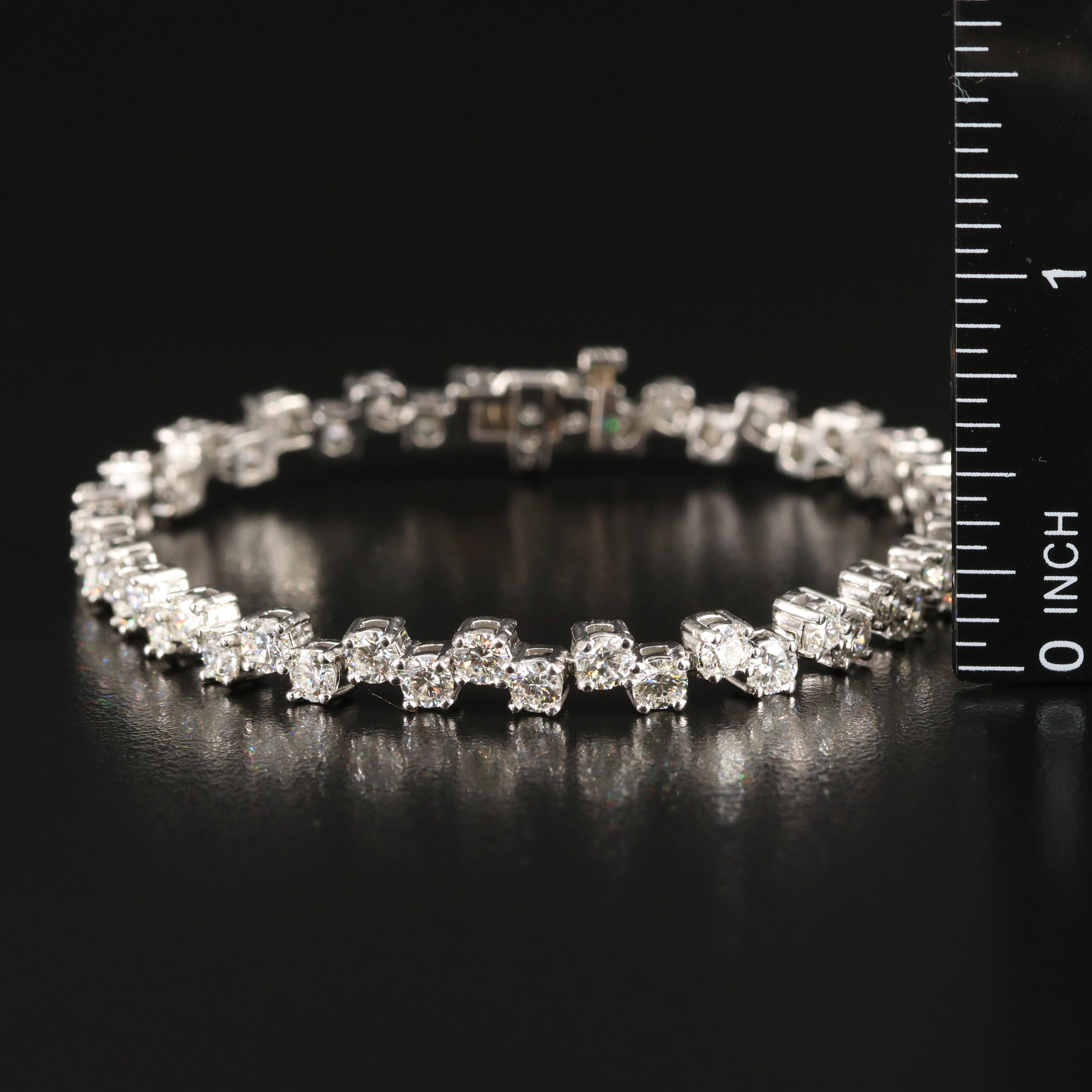 Platinum 8.19 CTW Diamond Bracelet
