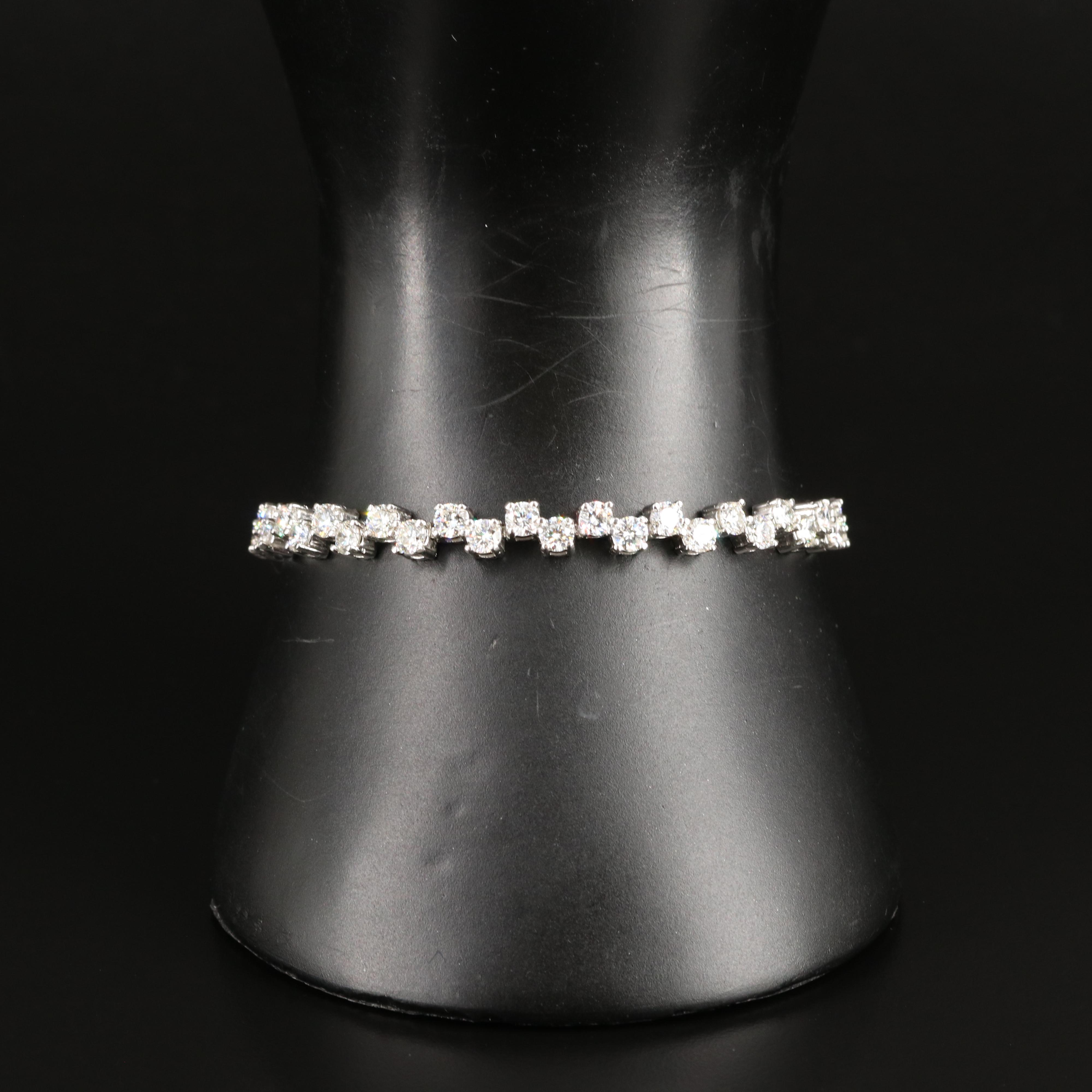 Platinum 8.19 CTW Diamond Bracelet