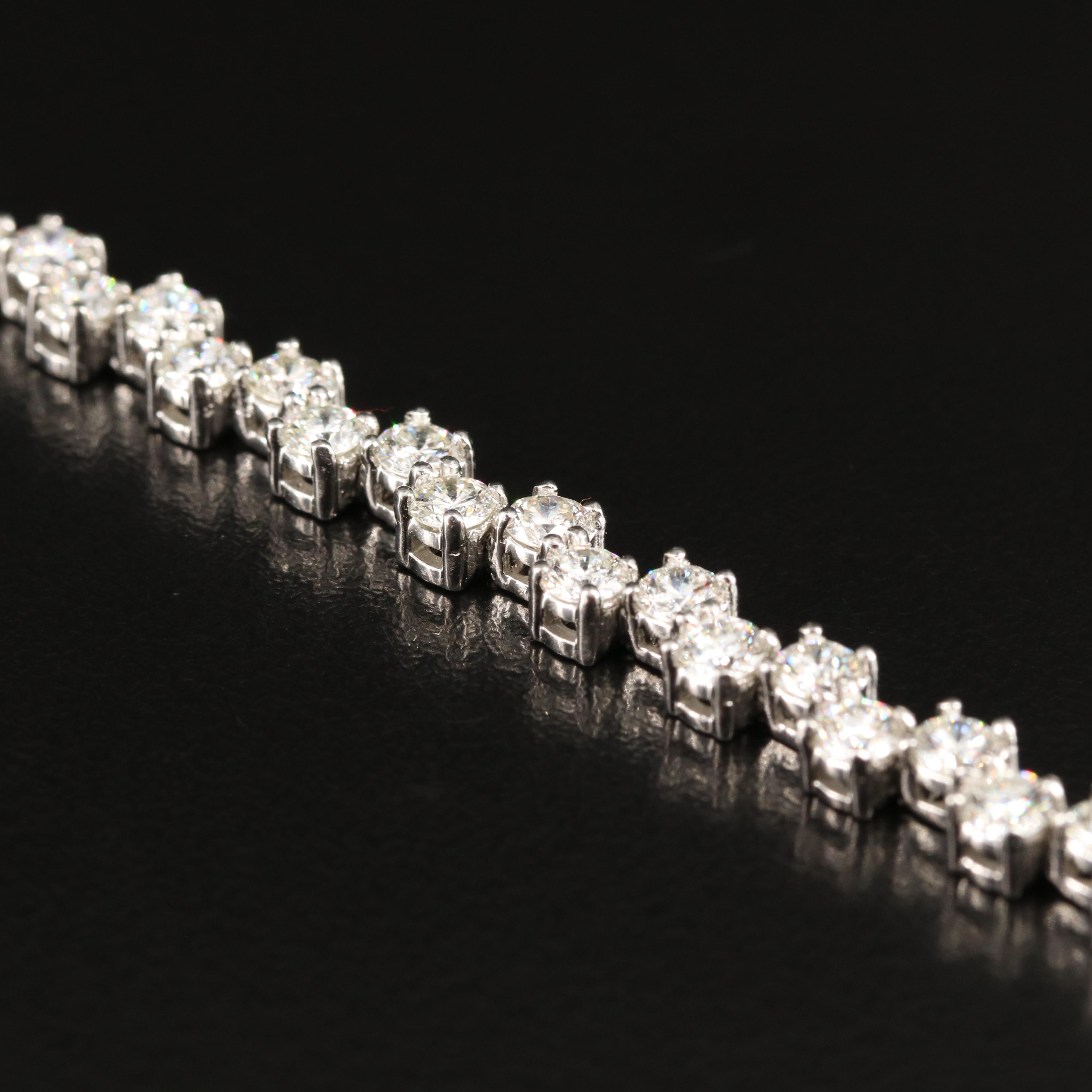 Platinum 8.19 CTW Diamond Bracelet