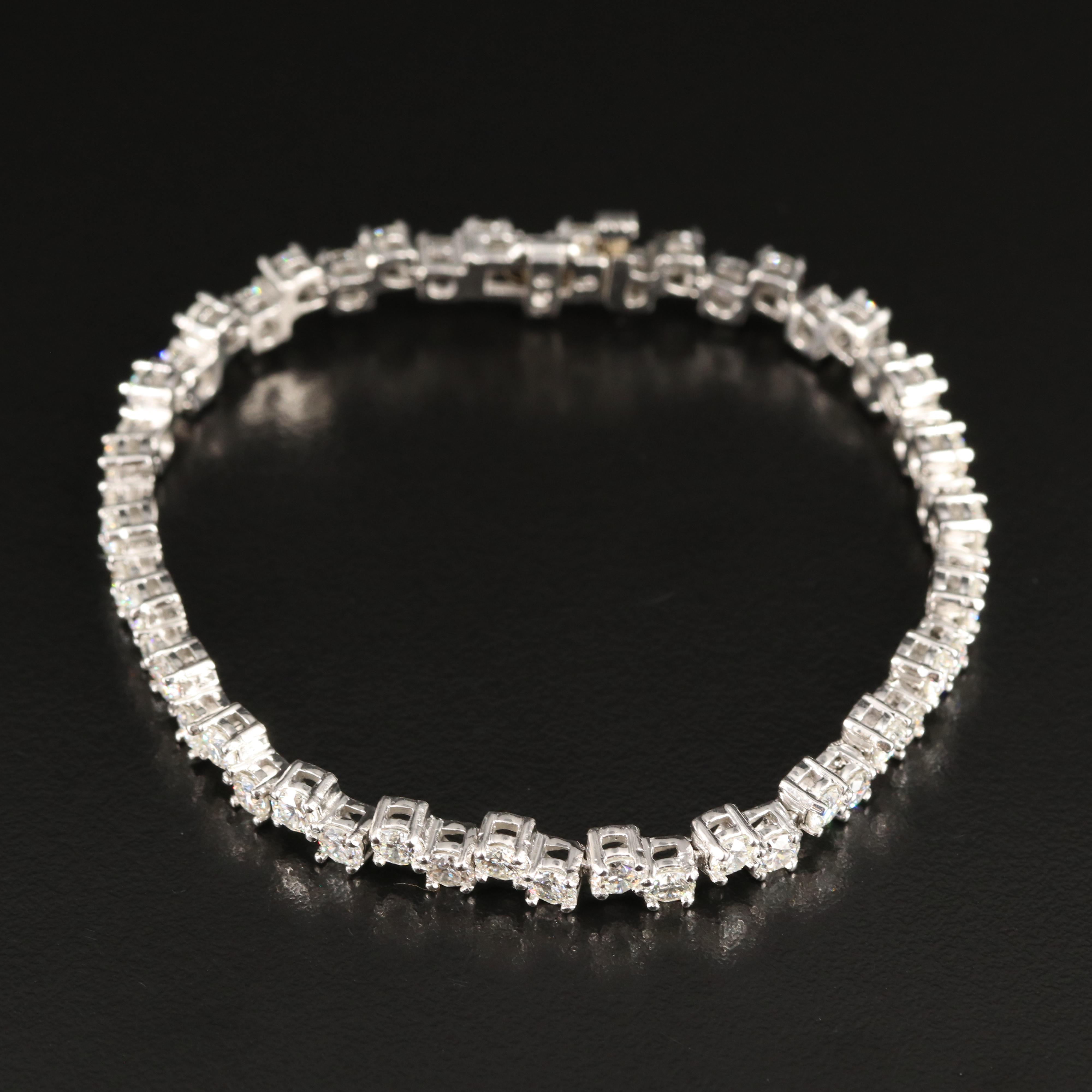Platinum 8.19 CTW Diamond Bracelet