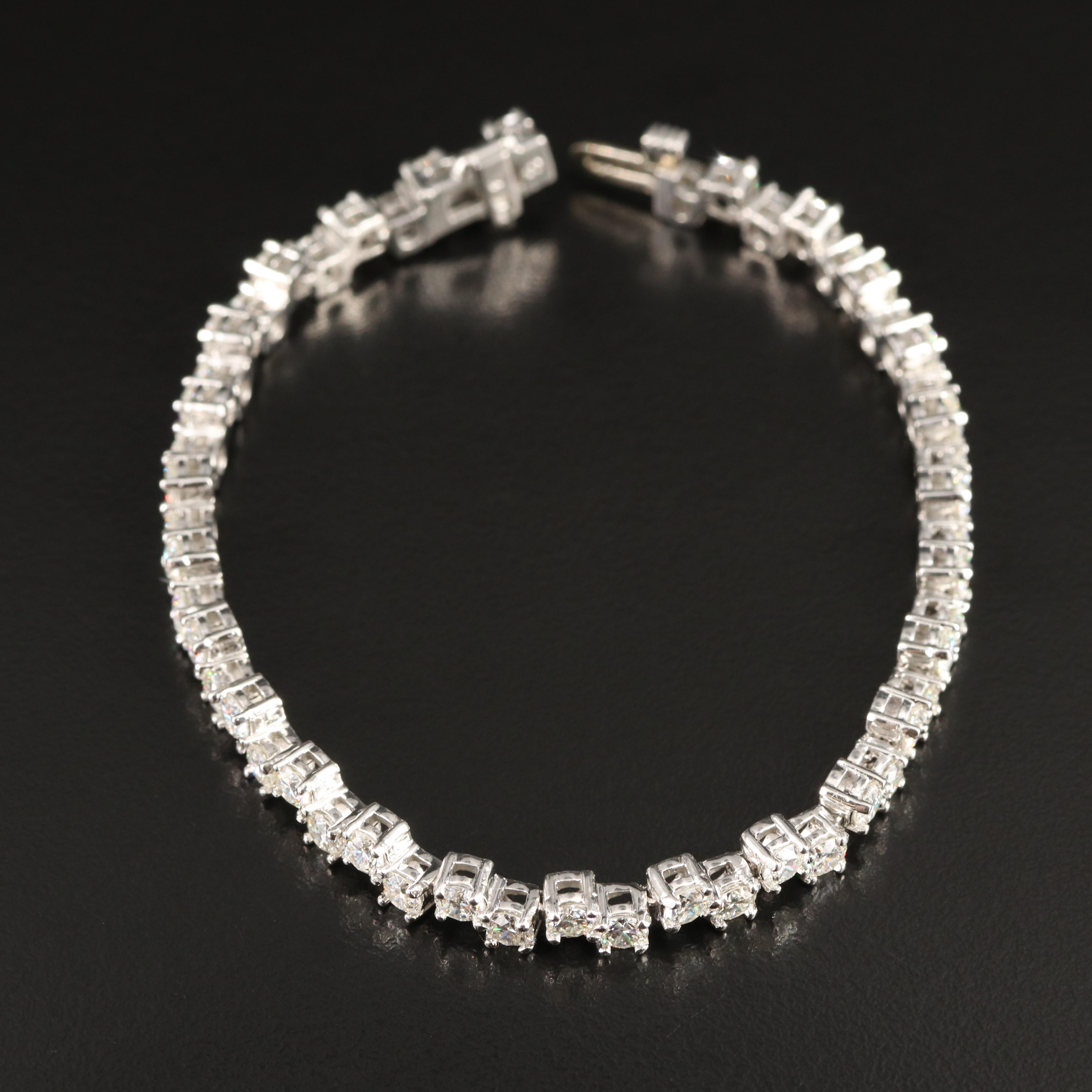 Platinum 8.19 CTW Diamond Bracelet