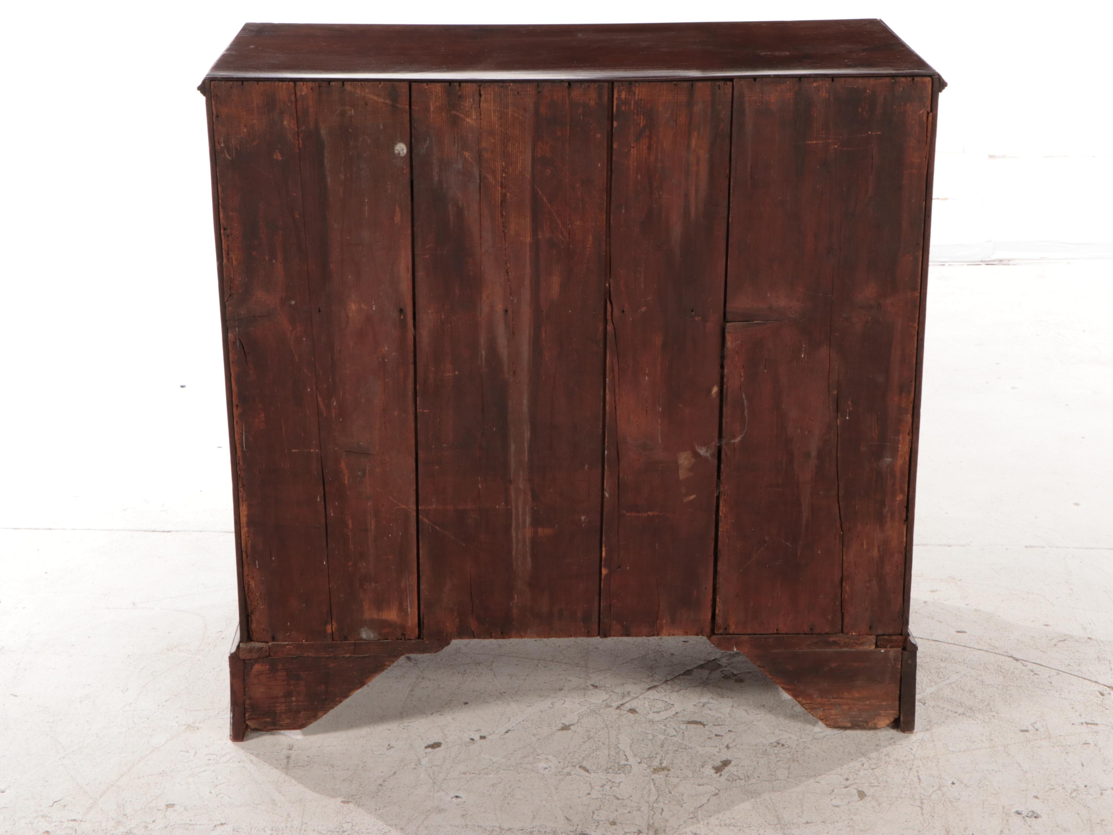 George III Mahogany Five-Drawer Chest, Late 18th Century