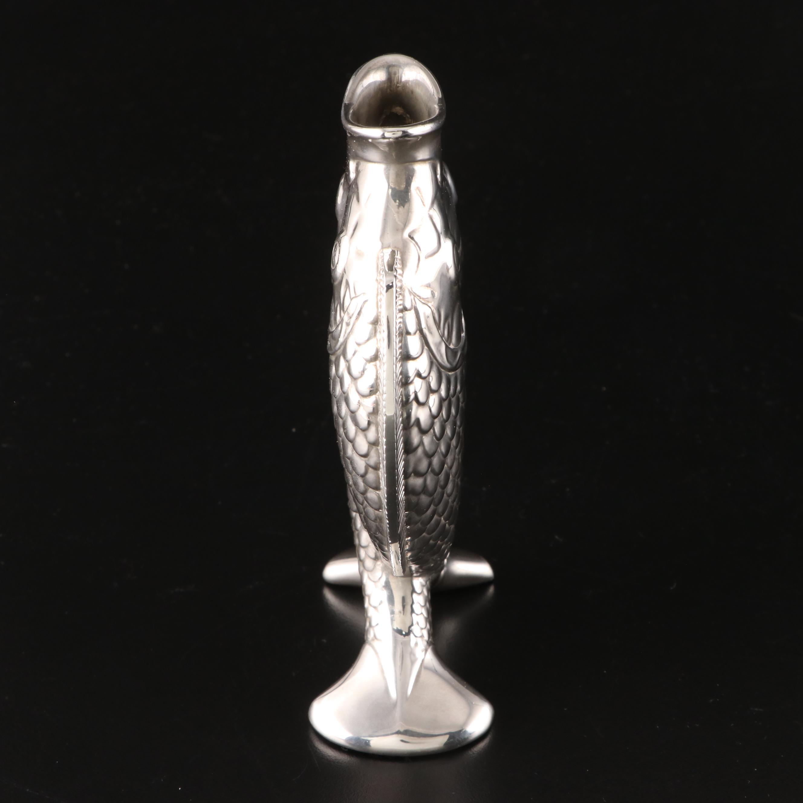 Christofle Silver Plate "Deux Poissons" Bud Vase