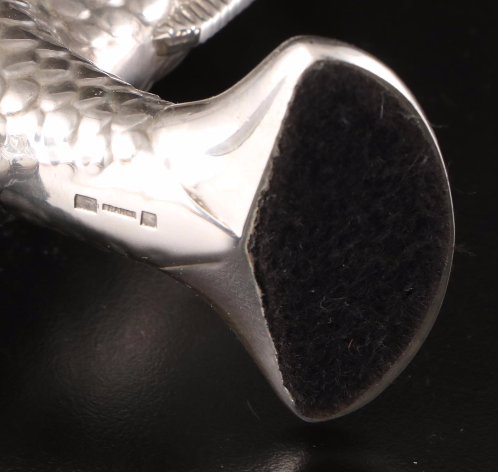 Christofle Silver Plate "Deux Poissons" Bud Vase