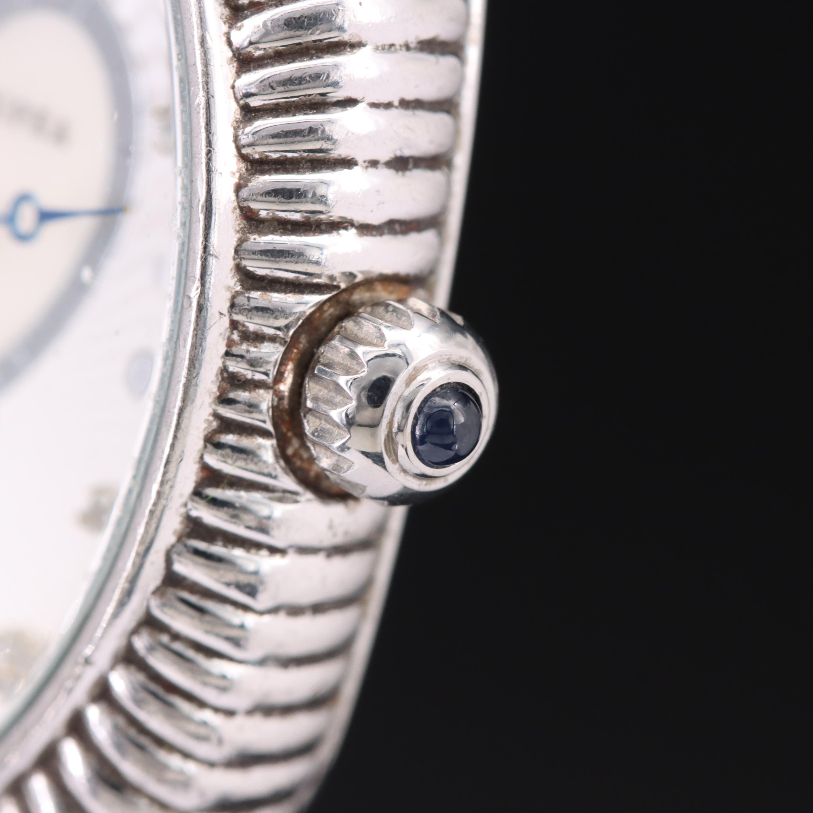 Judith Ripka Sterling Diamond Quartz Watch