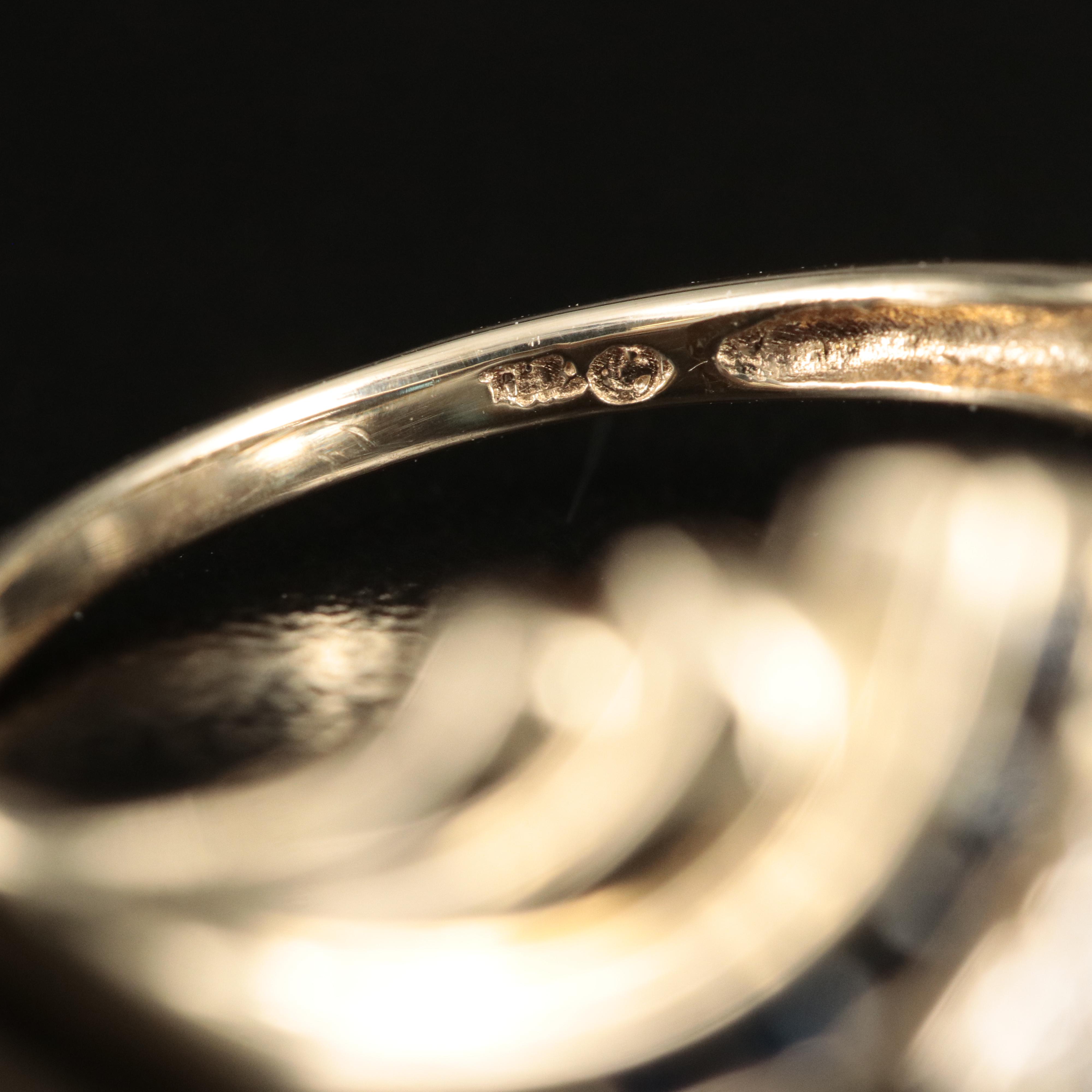 10K Sapphire and Diamond Ring