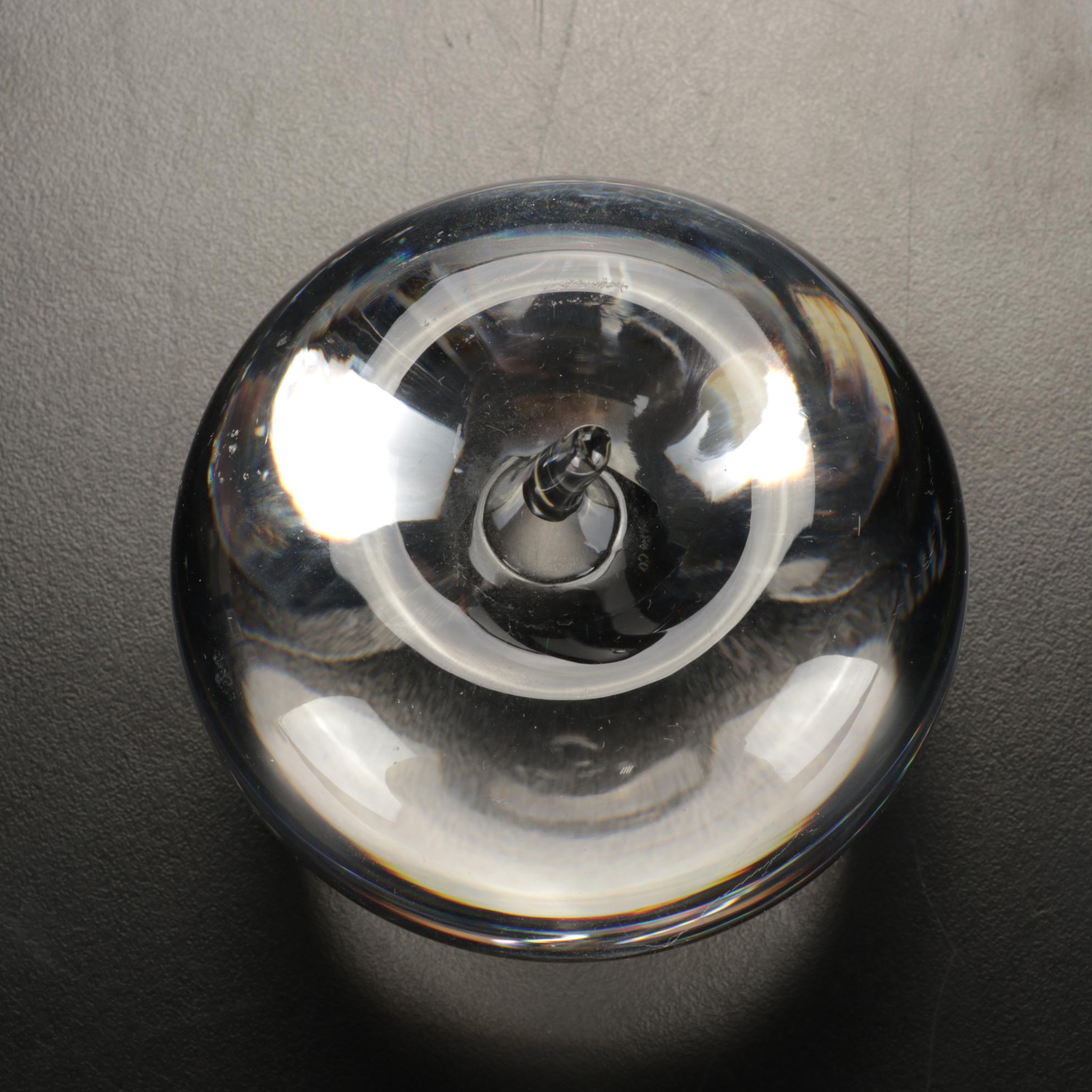 Tiffany & Co. "Apple" Crystal Paperweights