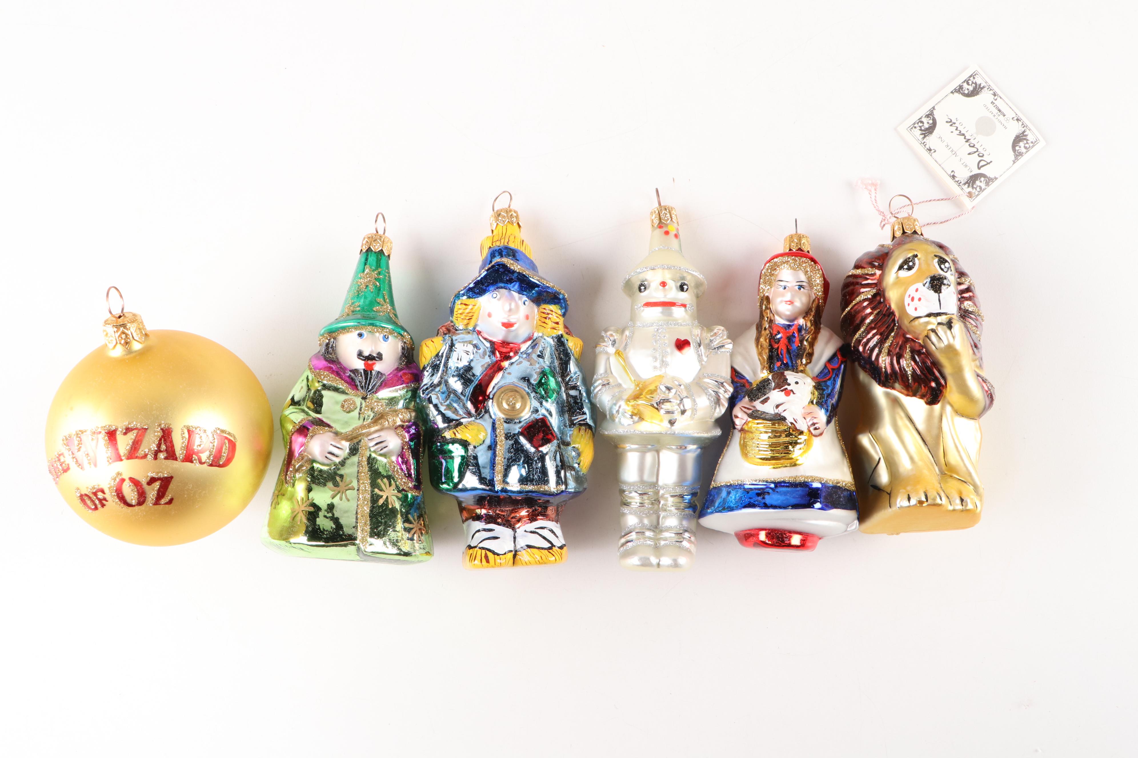 Polonaise / Komozja Polish Glass Wizard of Oz Ornament Set with Crate