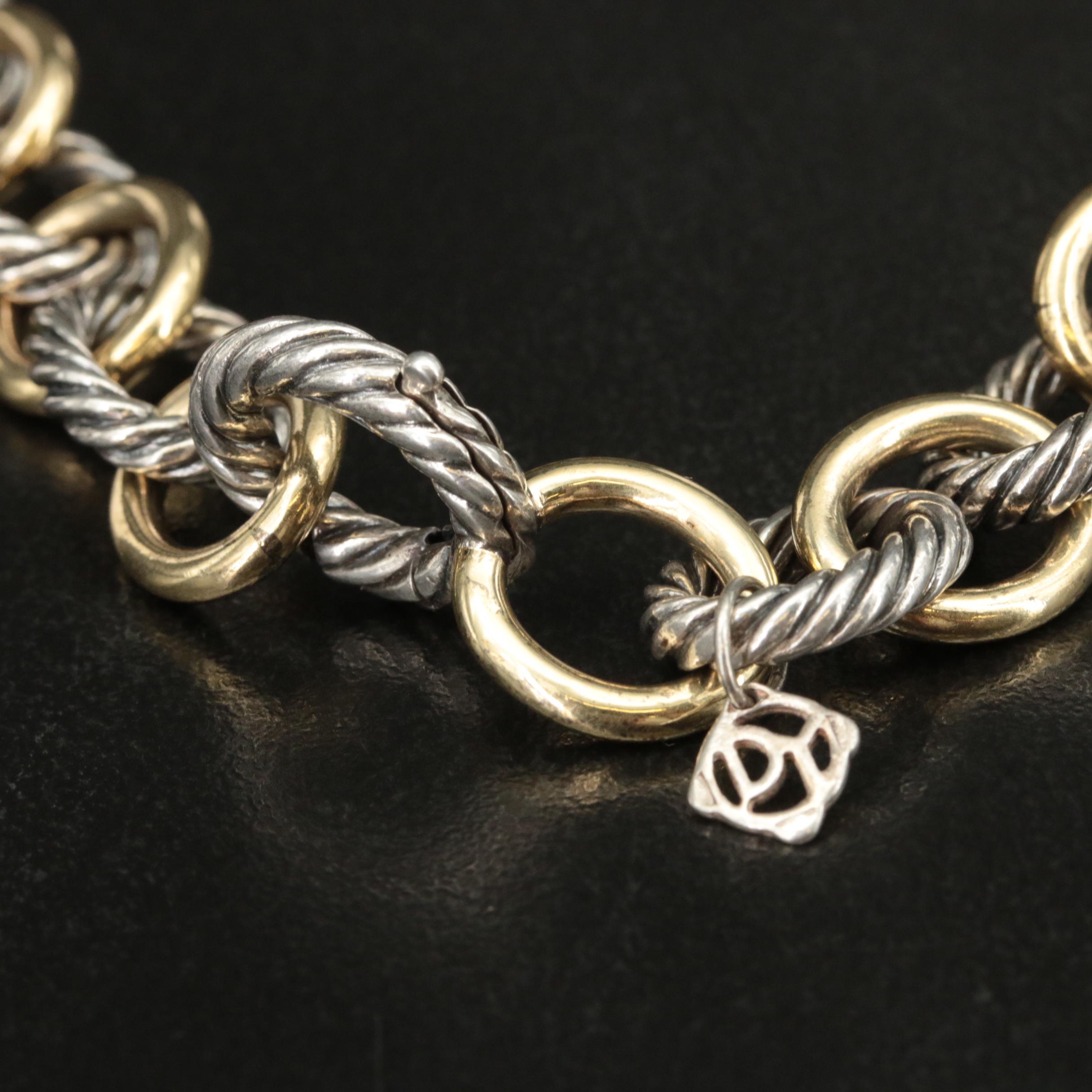 David Yurman Sterling Oval Link Necklace