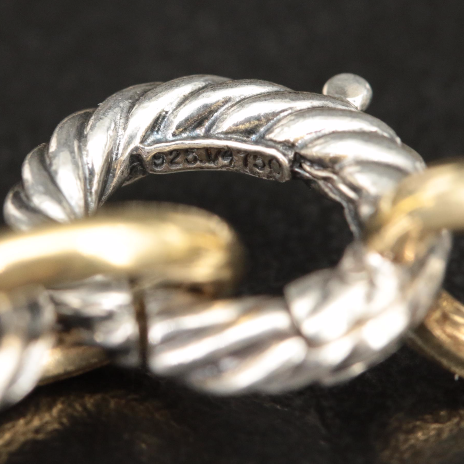 David Yurman Sterling Oval Link Necklace