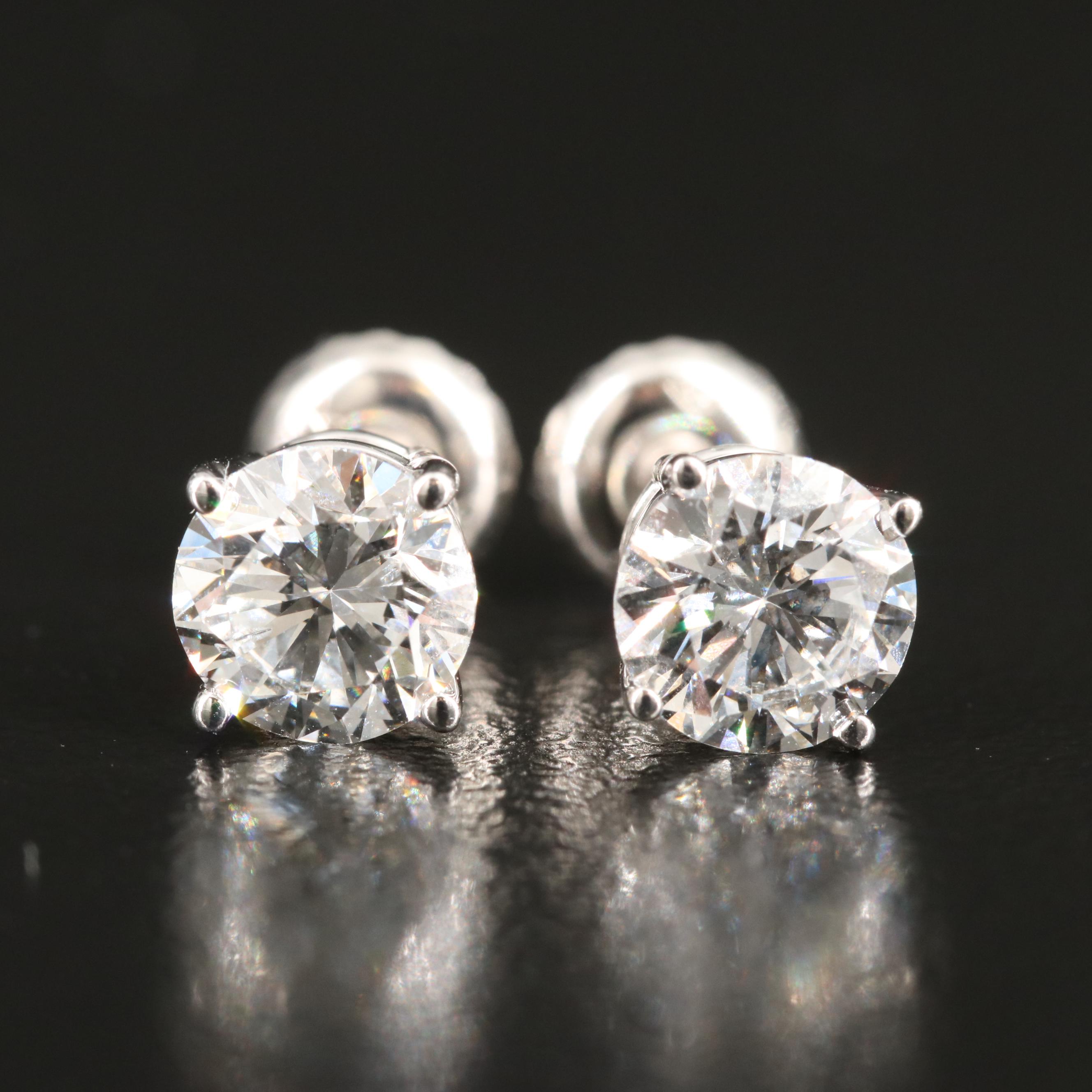14K 1.50 CTW Lab Grown Diamond Stud Earrings