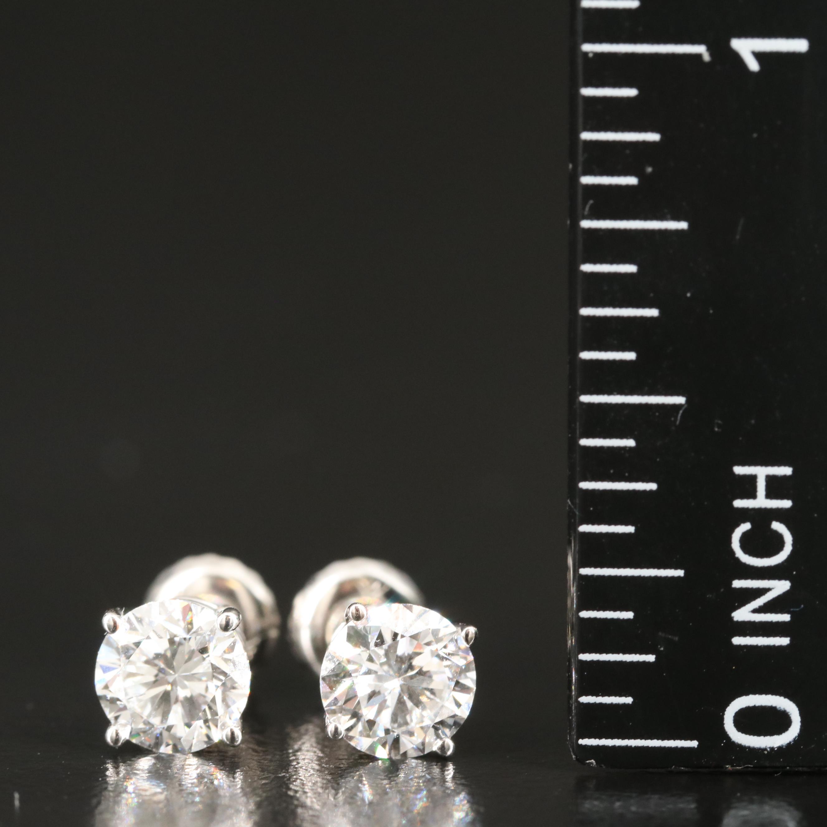 14K 1.50 CTW Lab Grown Diamond Stud Earrings