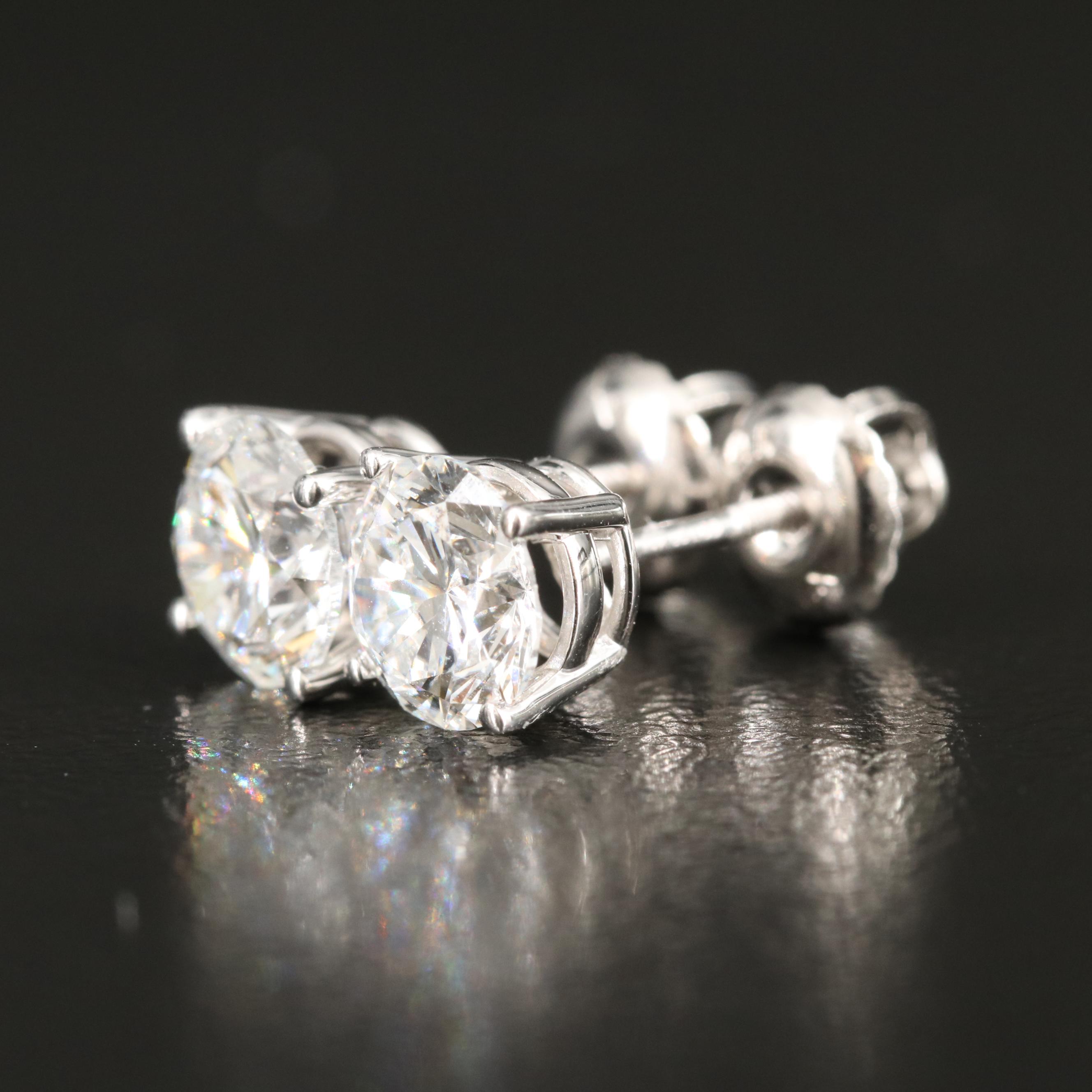 14K 1.50 CTW Lab Grown Diamond Stud Earrings