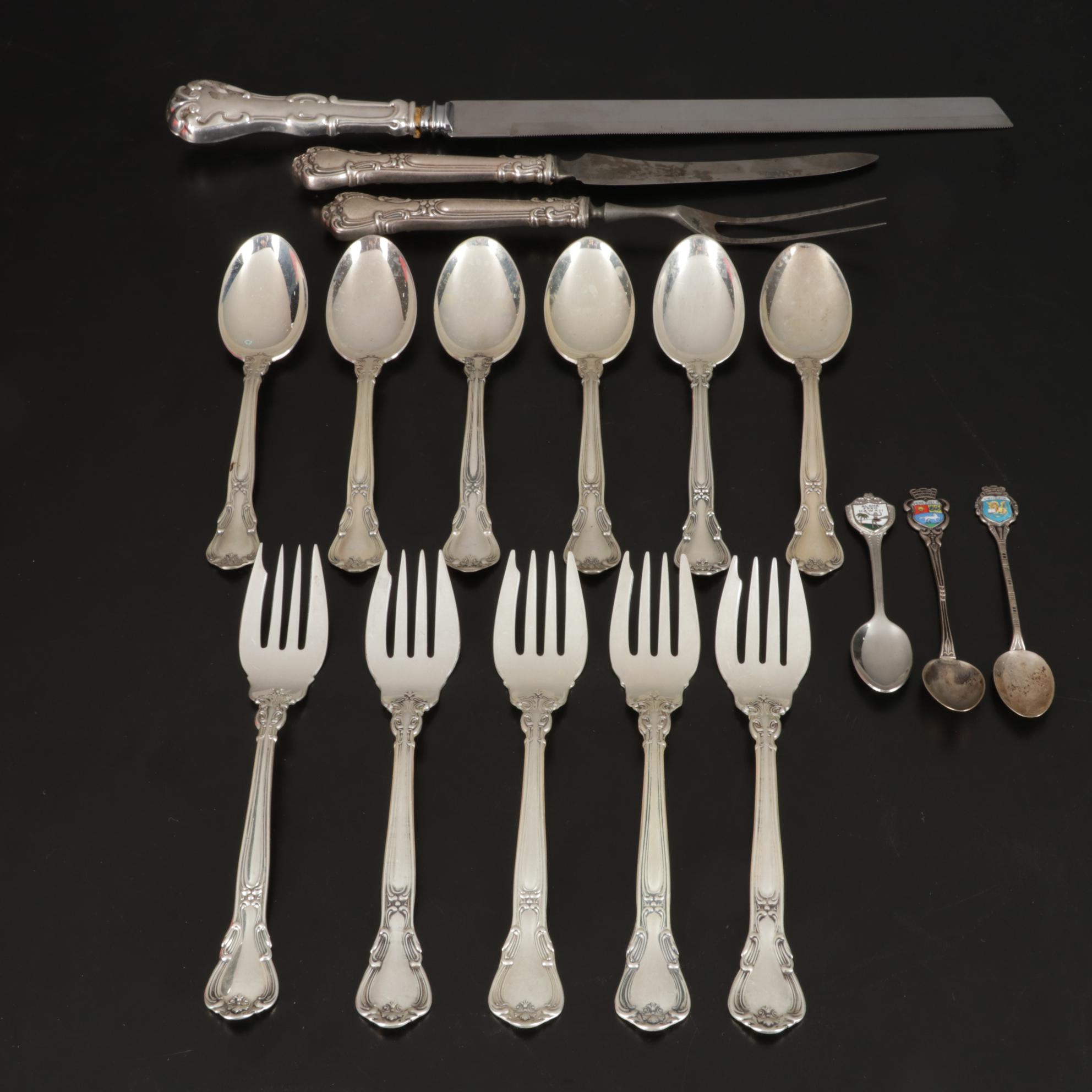 Gorham Silver "Chantilly" Sterling Salad Forks and Teaspoons and More