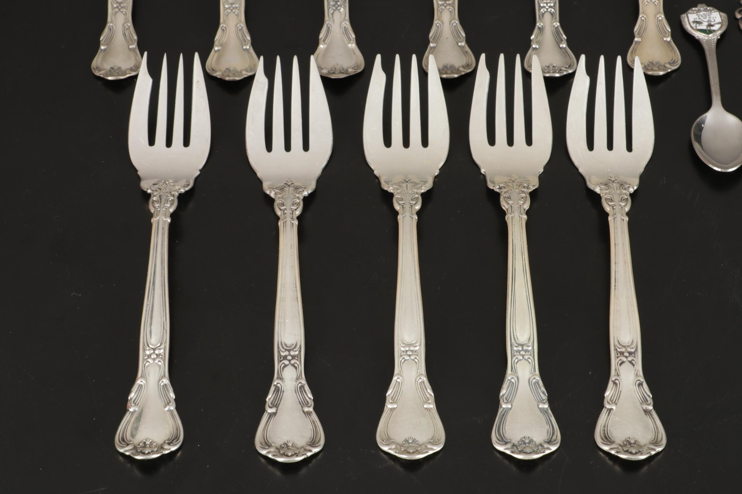 Gorham Silver "Chantilly" Sterling Salad Forks and Teaspoons and More
