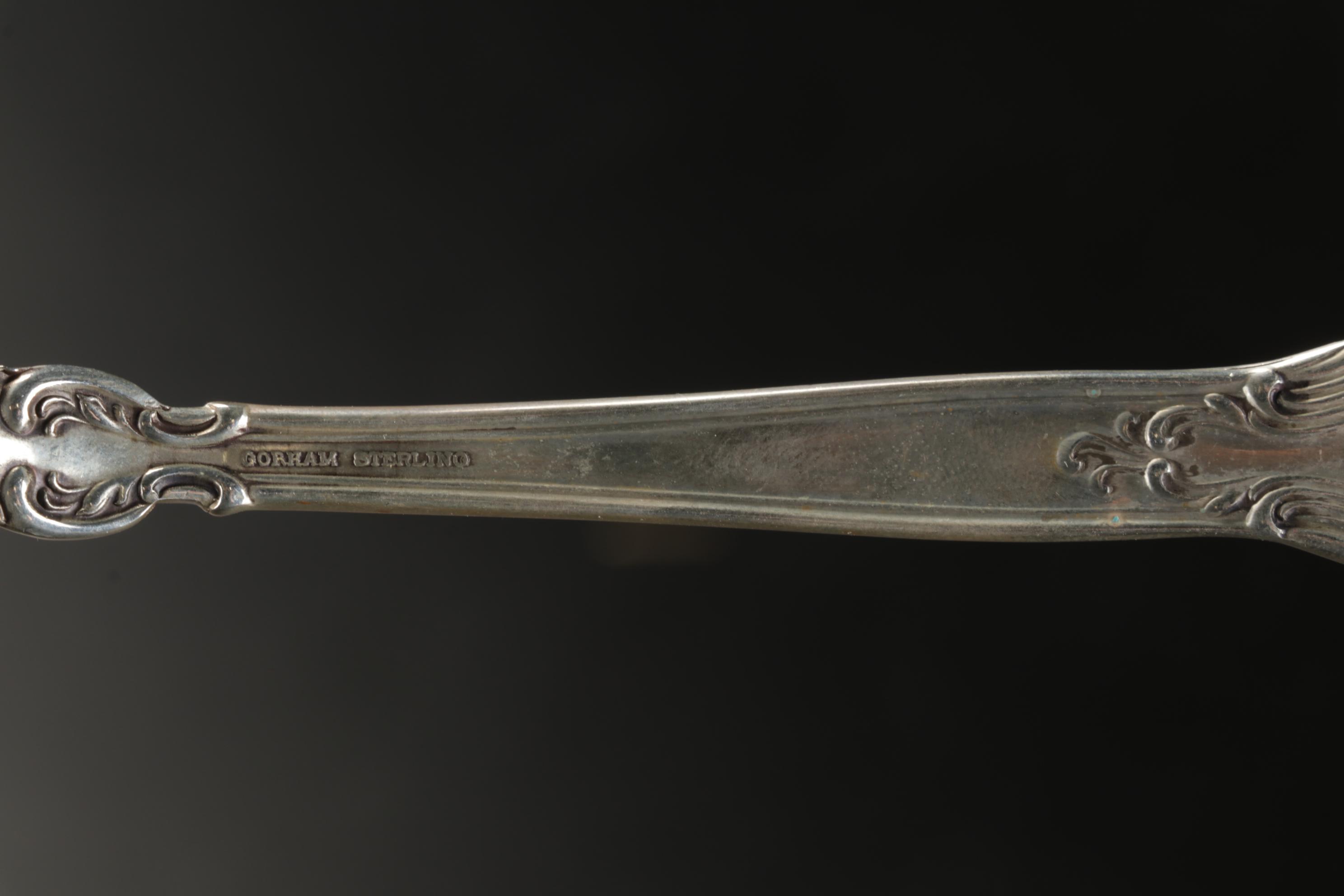 Gorham Silver "Chantilly" Sterling Salad Forks and Teaspoons and More