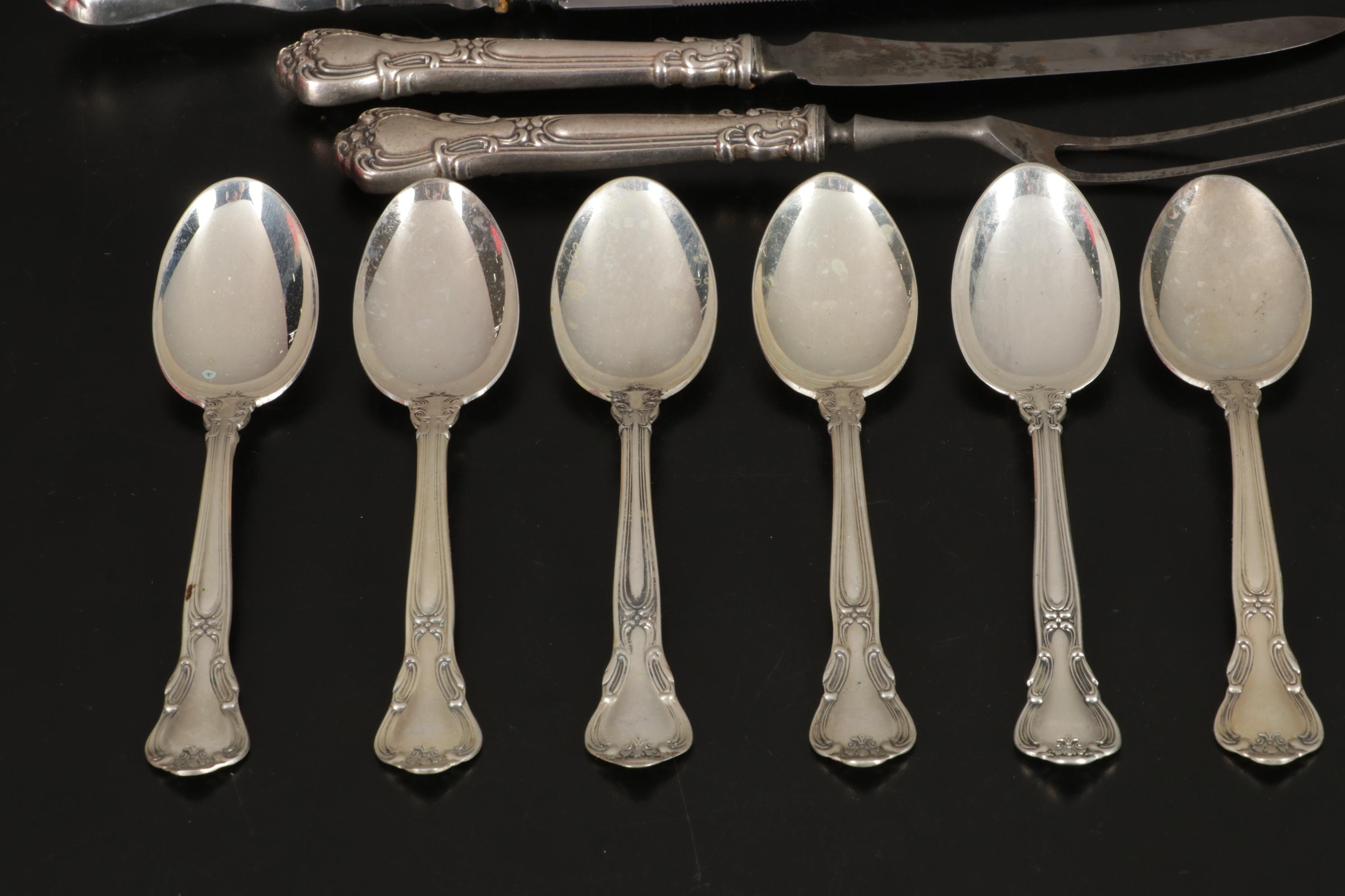 Gorham Silver "Chantilly" Sterling Salad Forks and Teaspoons and More