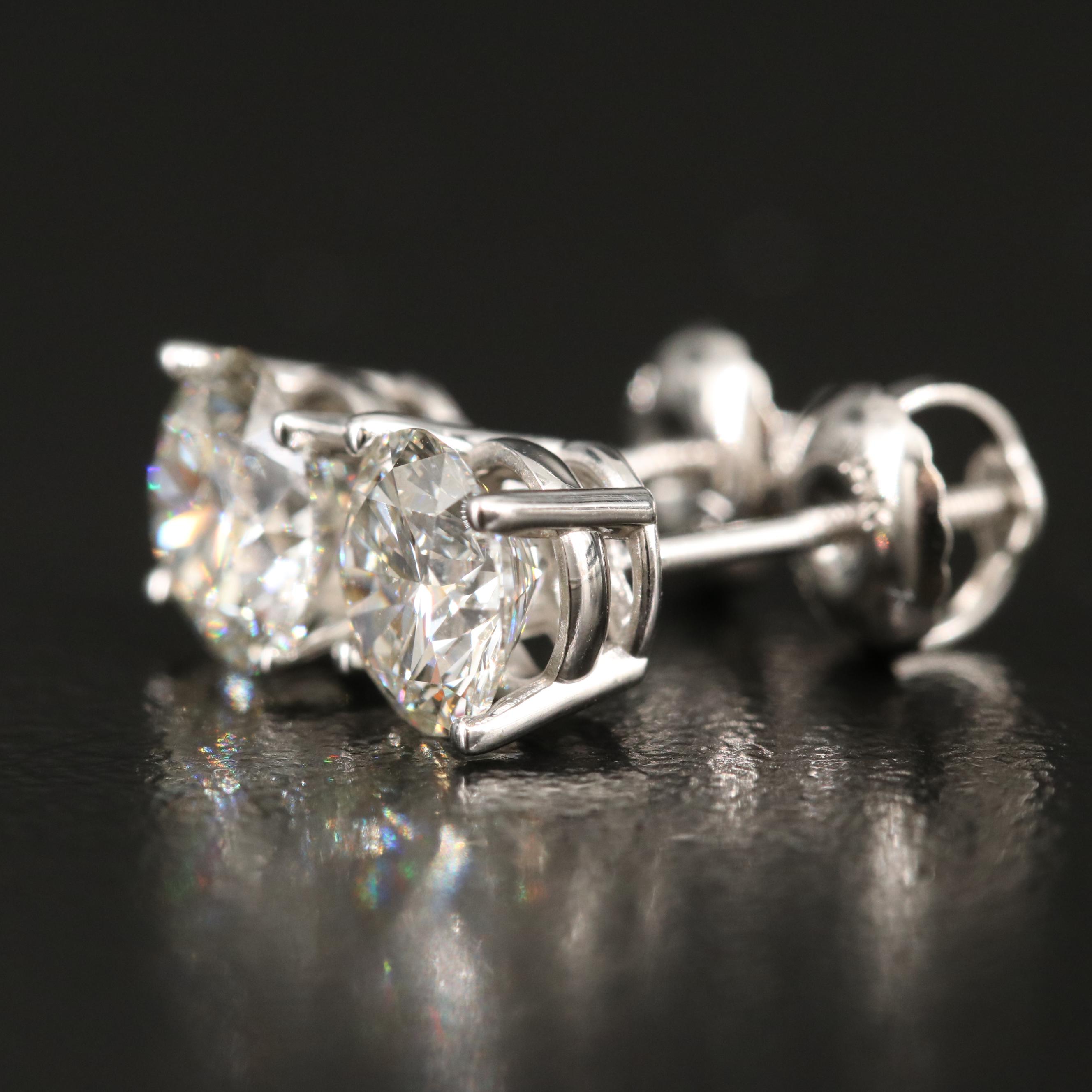 14K 1.53 CTW Lab Grown Diamond Stud Earrings