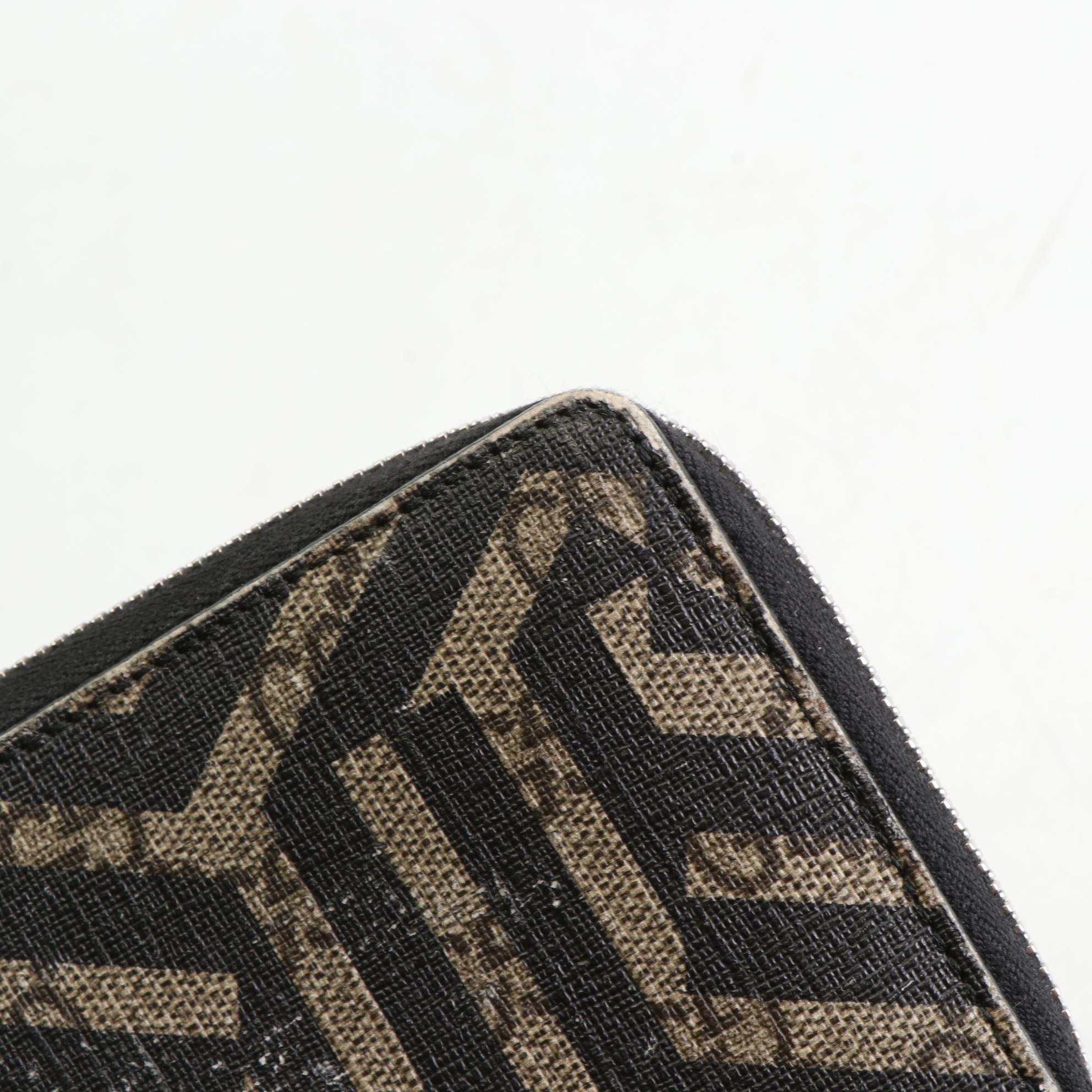 Gucci Kaleido Zip-Around Wallet in Printed Supreme Canvas