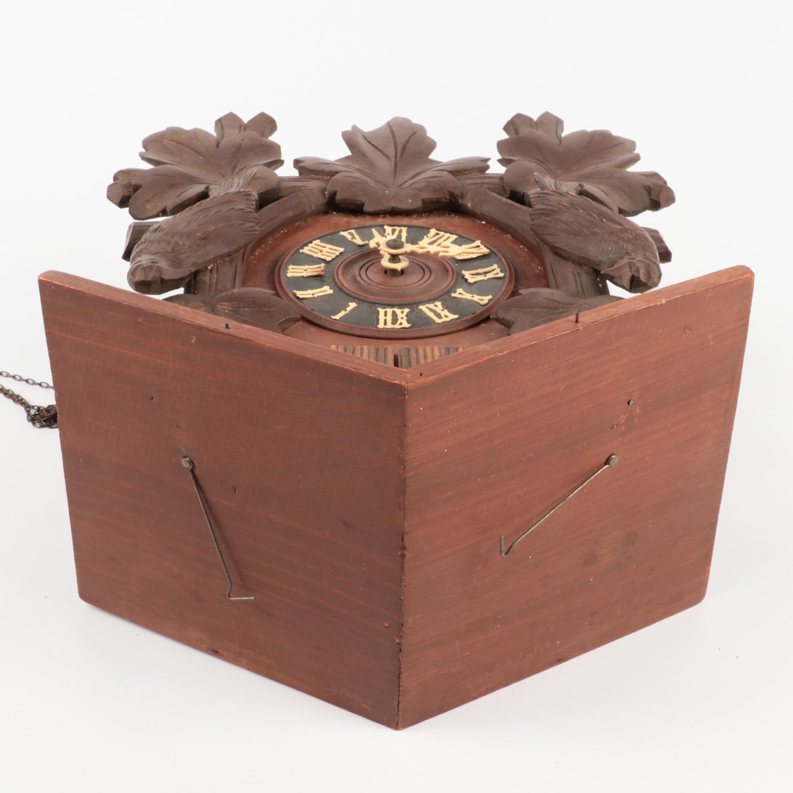 German Carved Wooden Cuckoo Clock