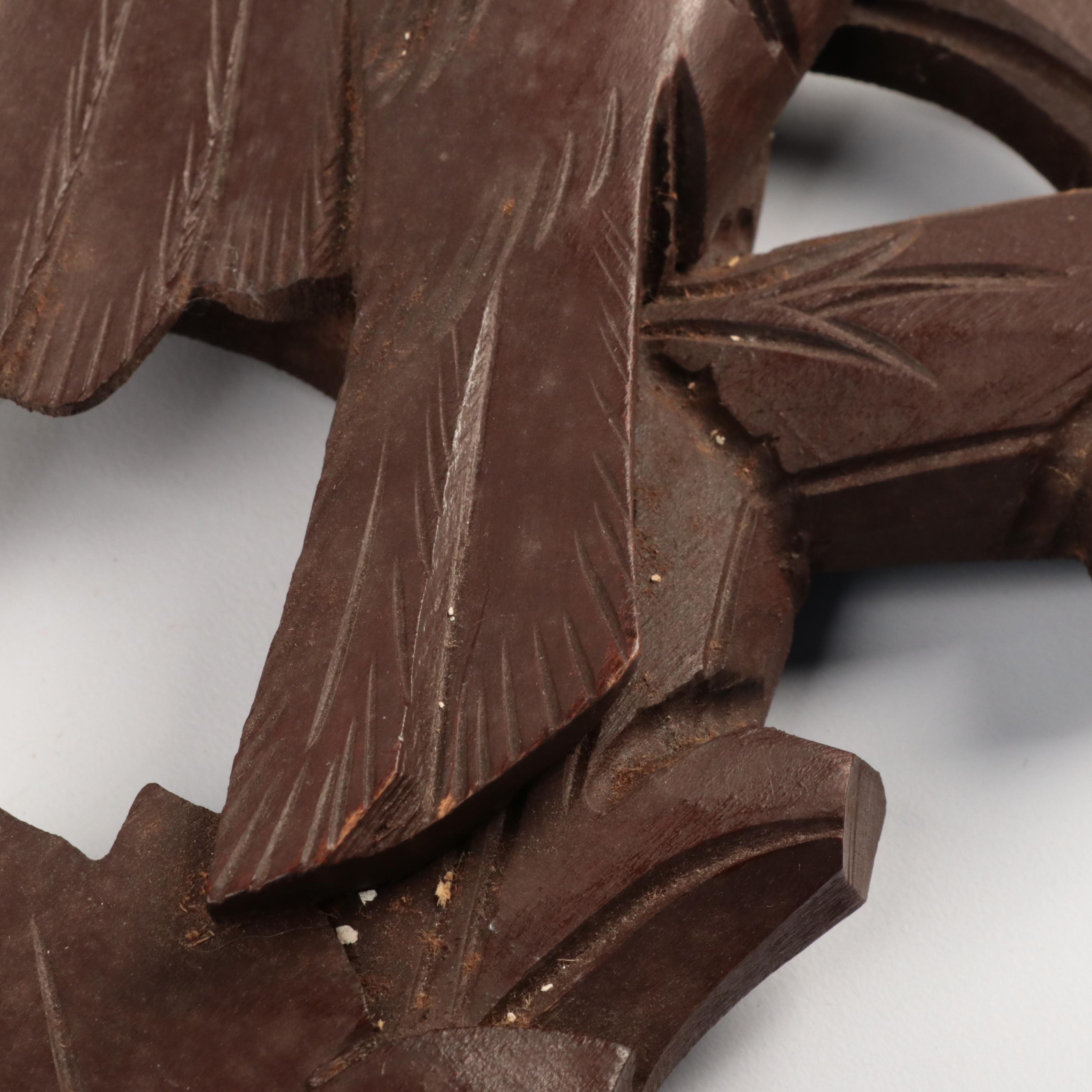 German Carved Wooden Cuckoo Clock