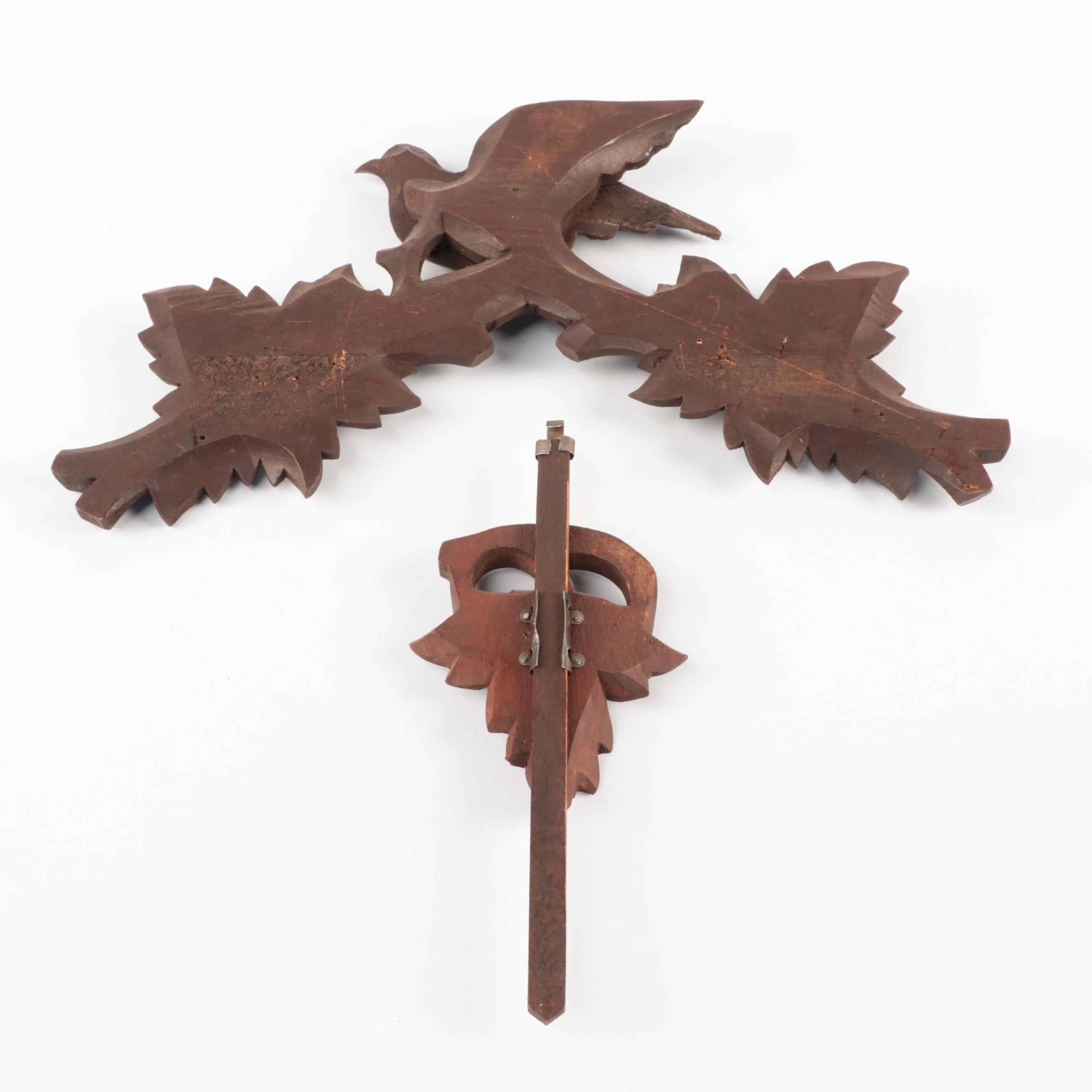 German Carved Wooden Cuckoo Clock