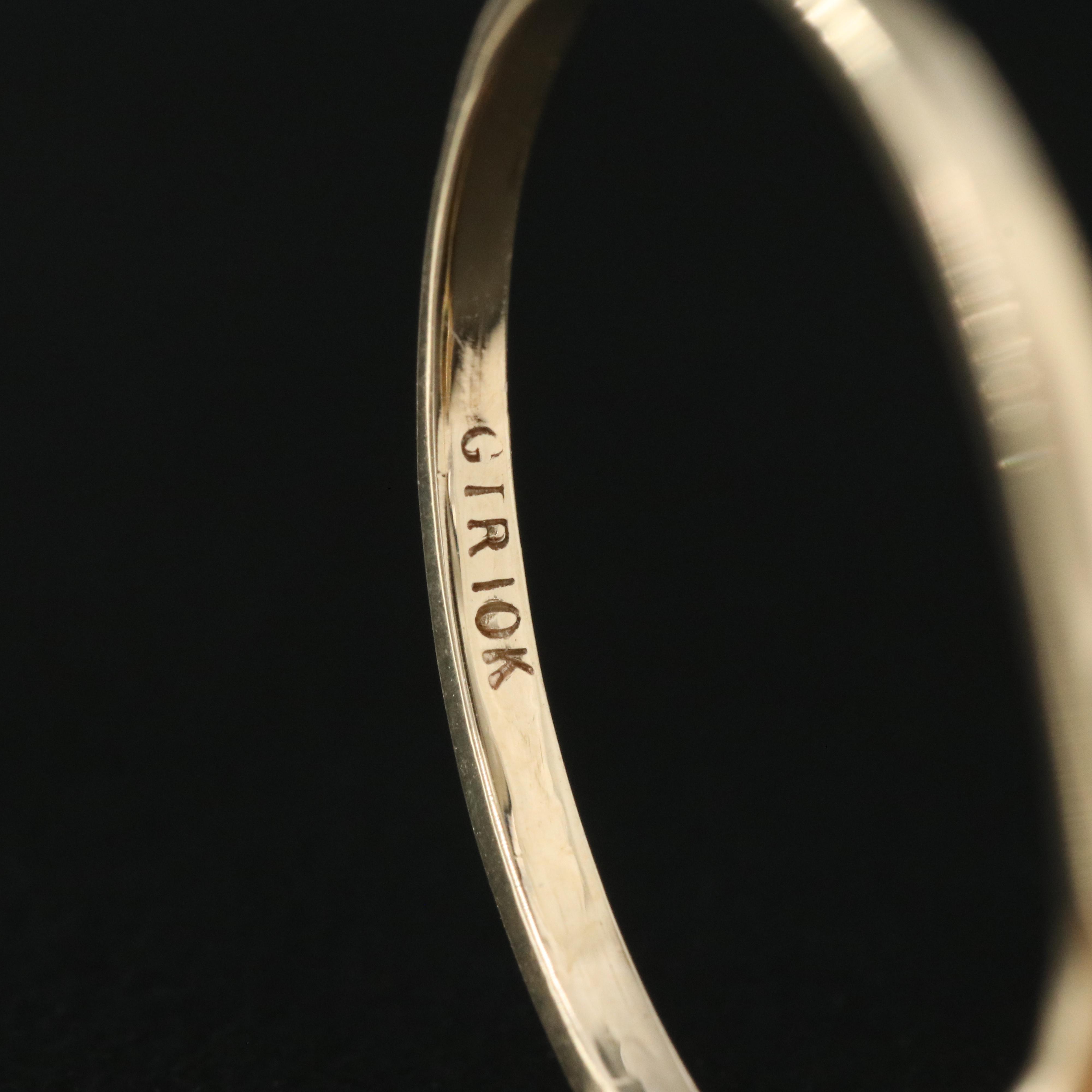 10K Emerald and Diamond Ring