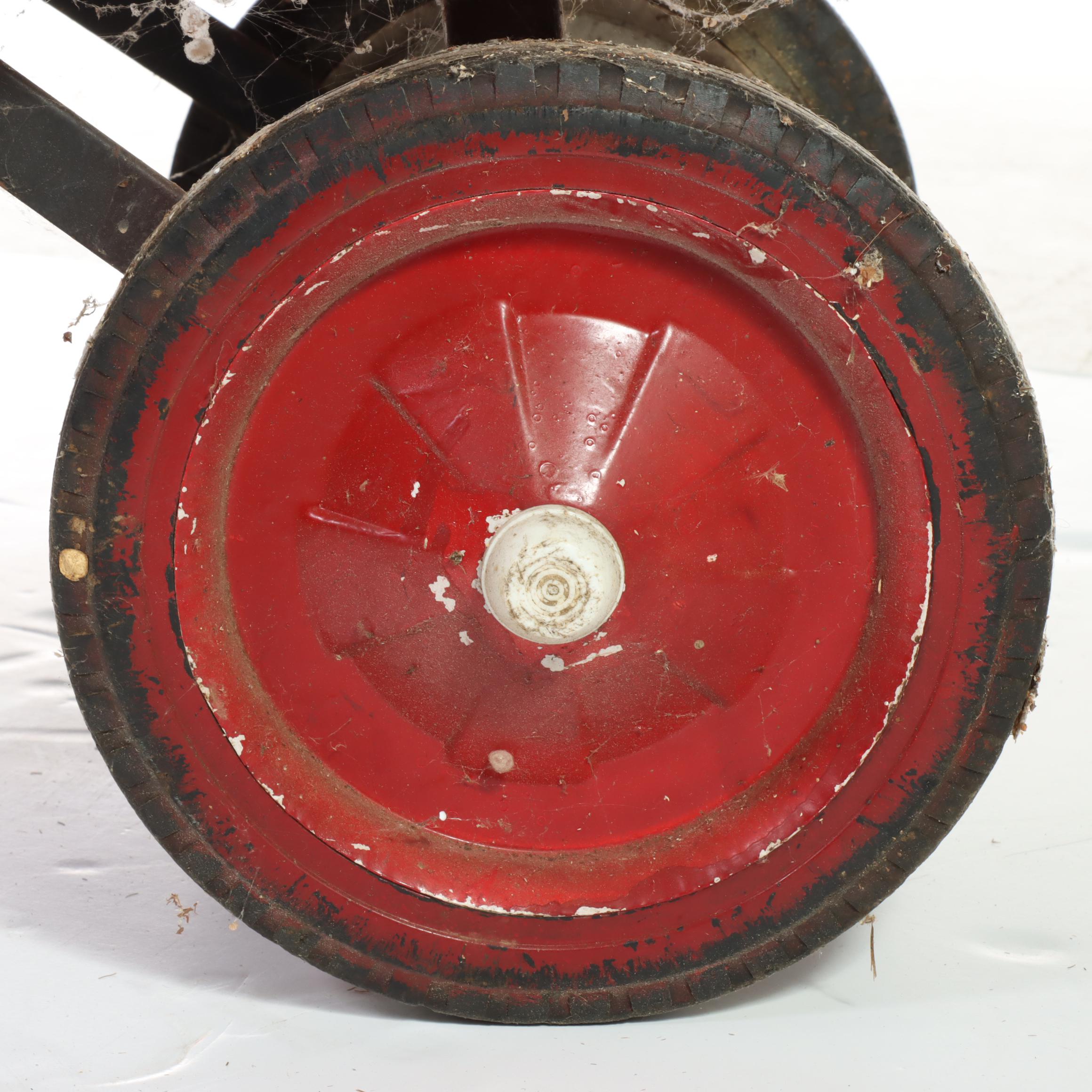 Flexible Flyer Sled with Red Radio Flyer Wagon, Vintage