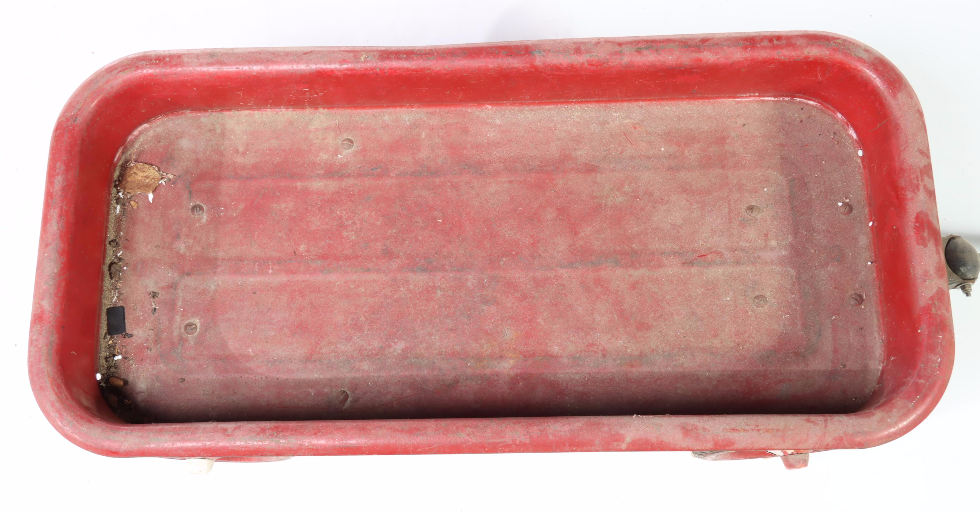 Flexible Flyer Sled with Red Radio Flyer Wagon, Vintage