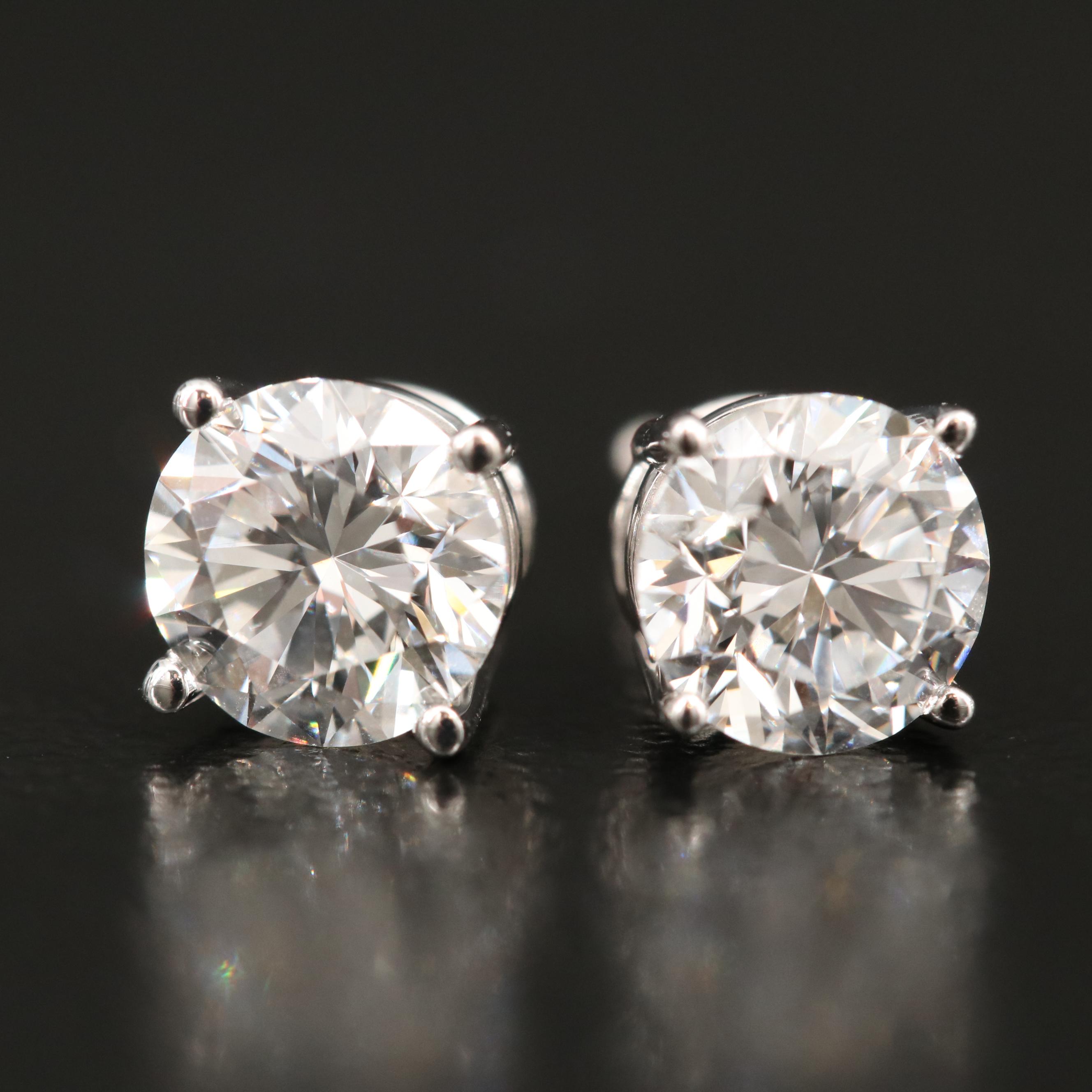 14K 1.30 CTW Lab Grown Diamond Stud Earrings